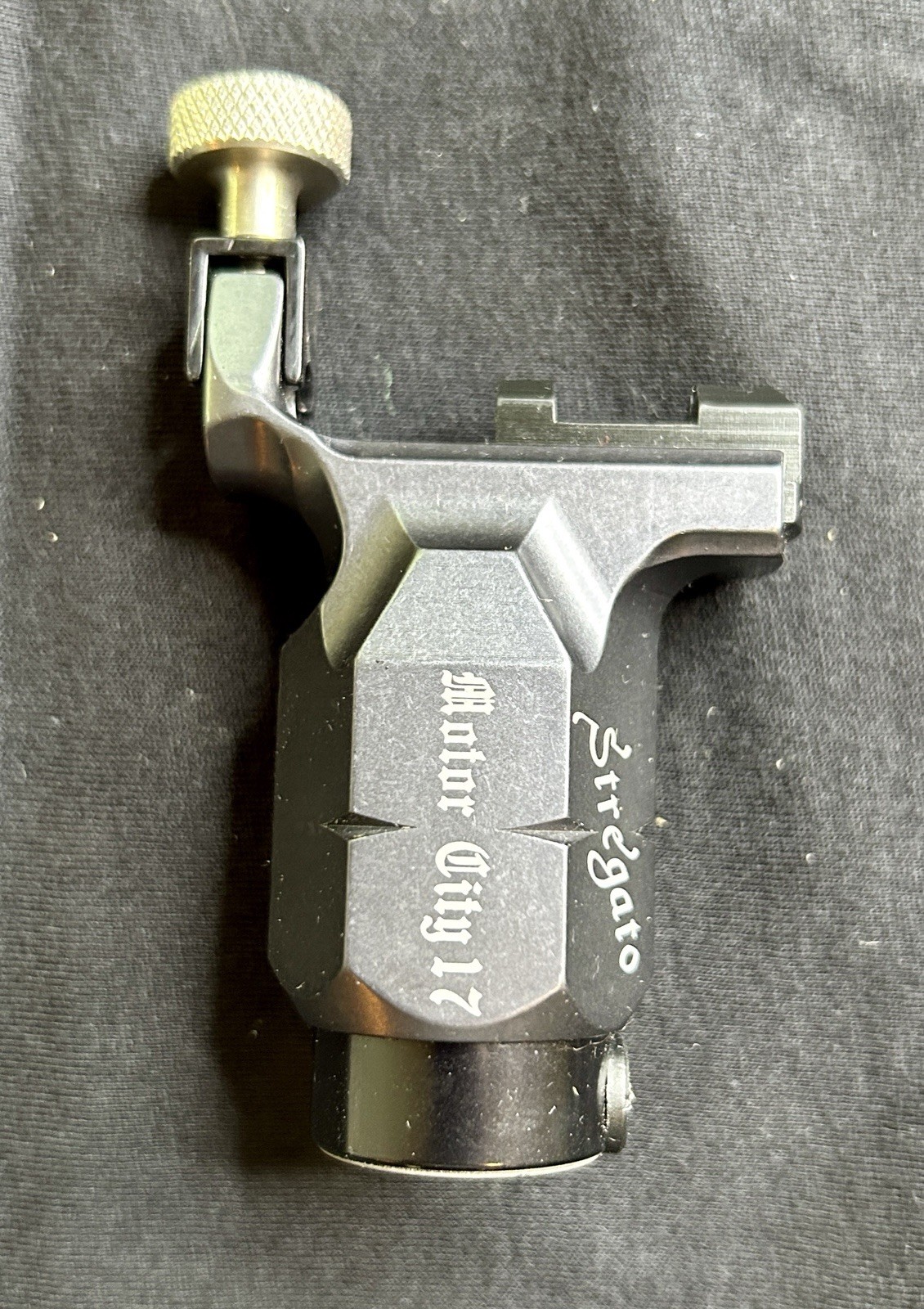 Gunmetal NeoTat Stregato Rotary Tattoo Machine 3.5 Stroke Cartridge Compatible