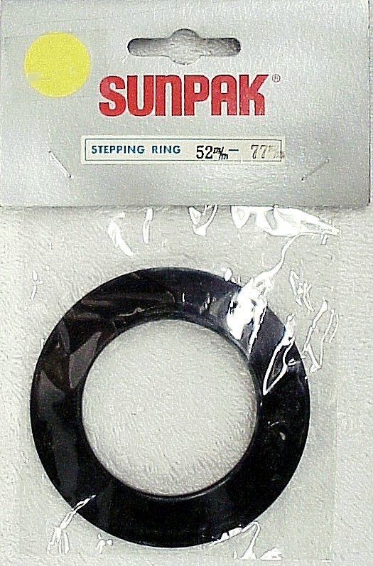 52-77mm Step up Ring | Sunpak | Made in Japan | Best Machining | New | $6.95
