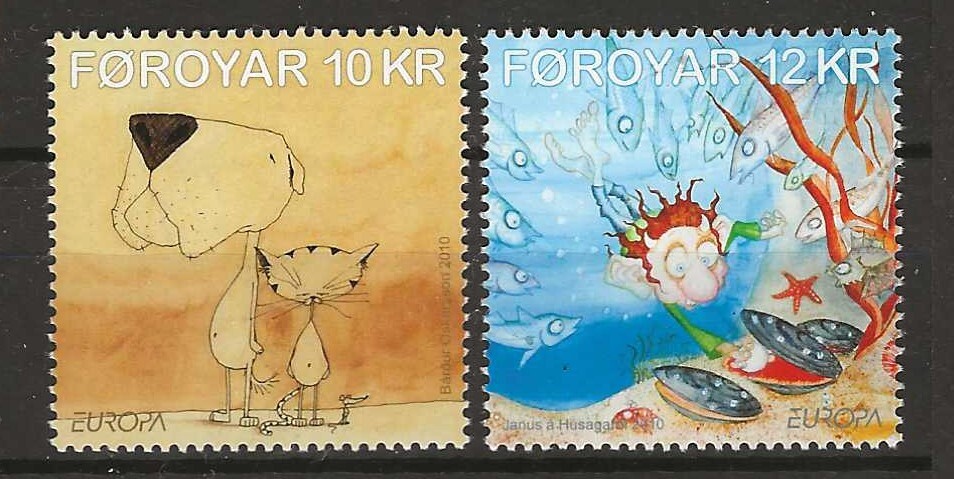 Faroe Islands  2010 Europe children books mnh  (af696)