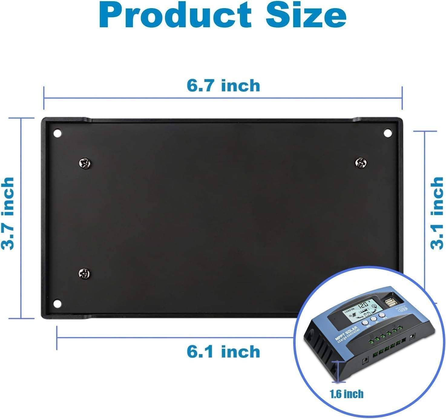 High-Efficiency 100A MPPT Solar Charge Controller - Safe & User-Friendly Design