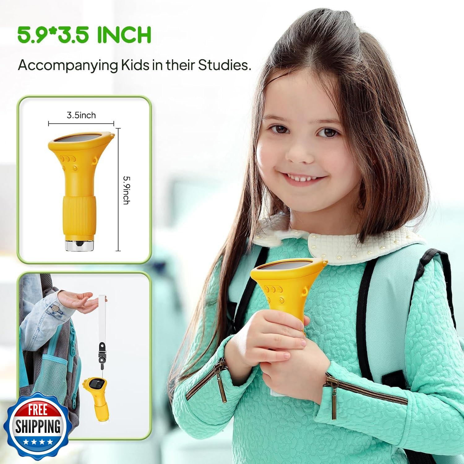 Kids Microscope - Ashfly 1000X Portable Microscope for Kids, Phot