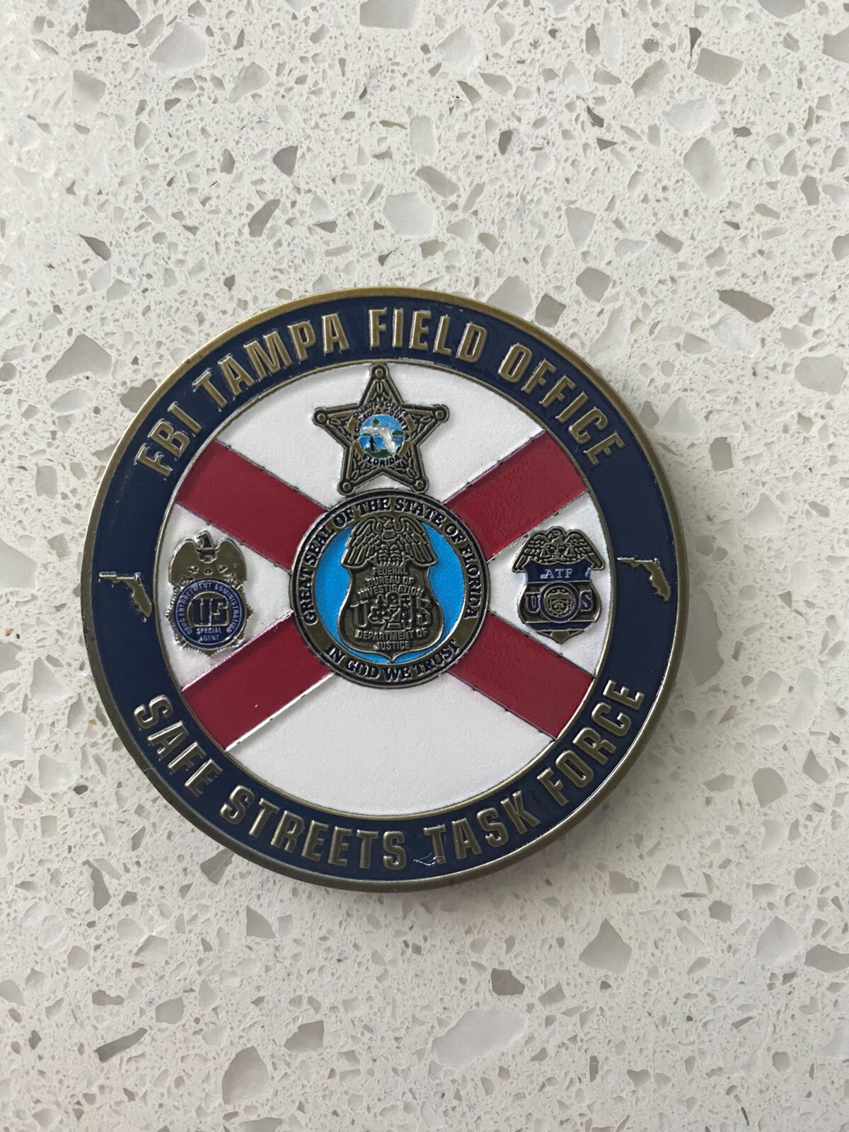 FBI, DEA, ATF Outlaw Motorcycle Gang Task Force Challenge Coin