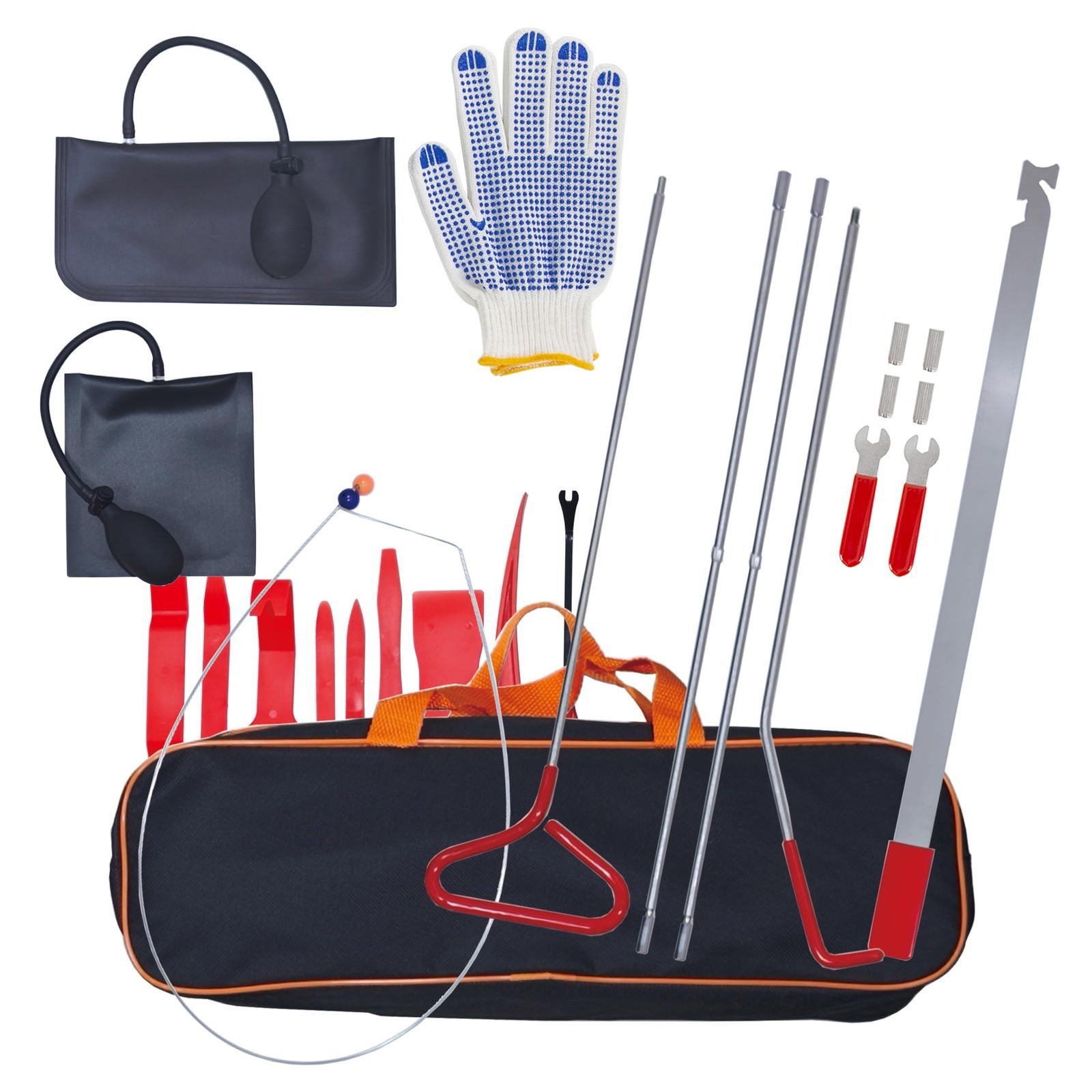 18Pcs Emergency Auto Tool Window-Car Door Release Secure Tool Kits Car Supplies