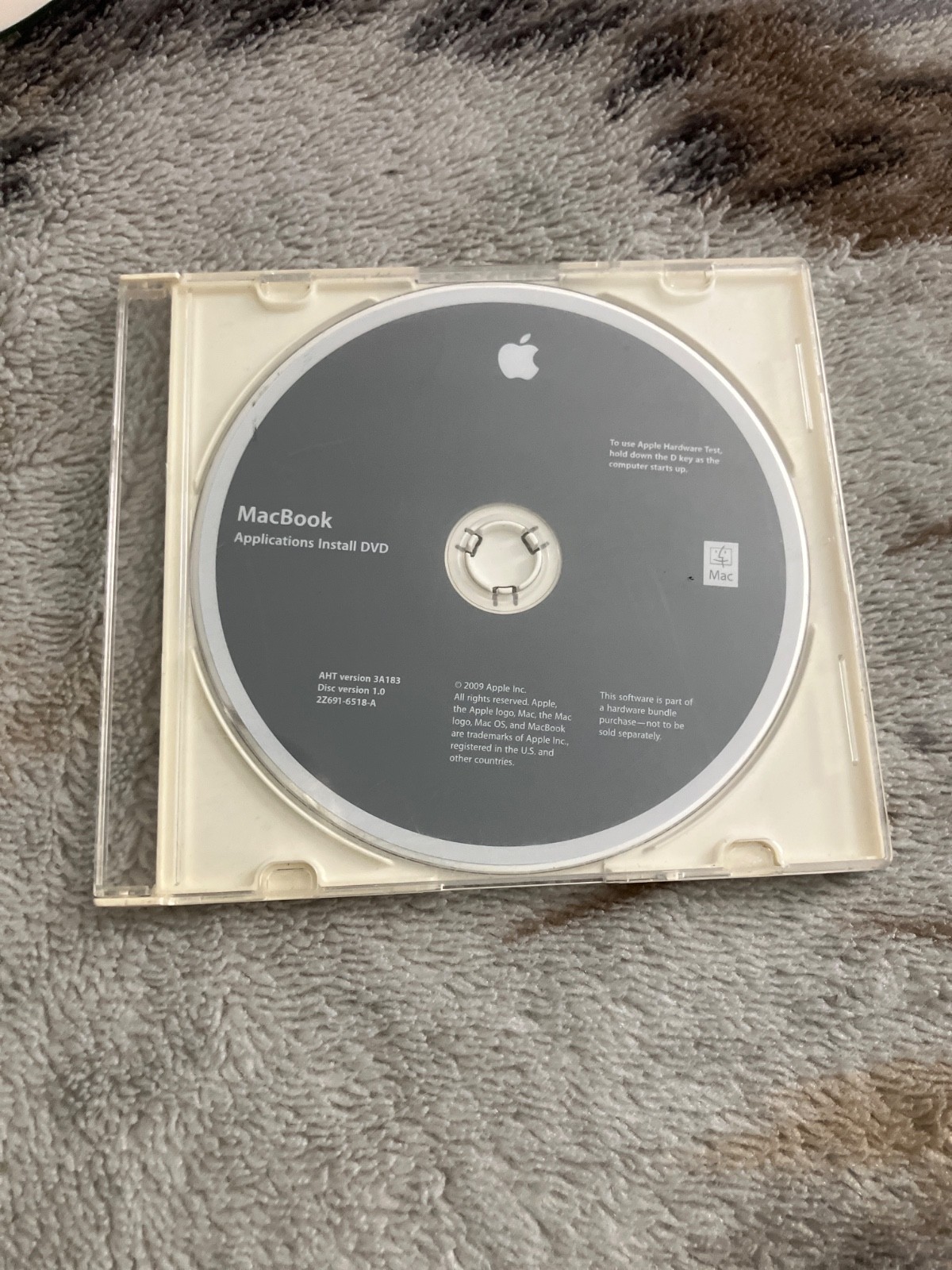 2009 Macintosh Mac MacBook Applications  Software Installation DVD Version 1.0
