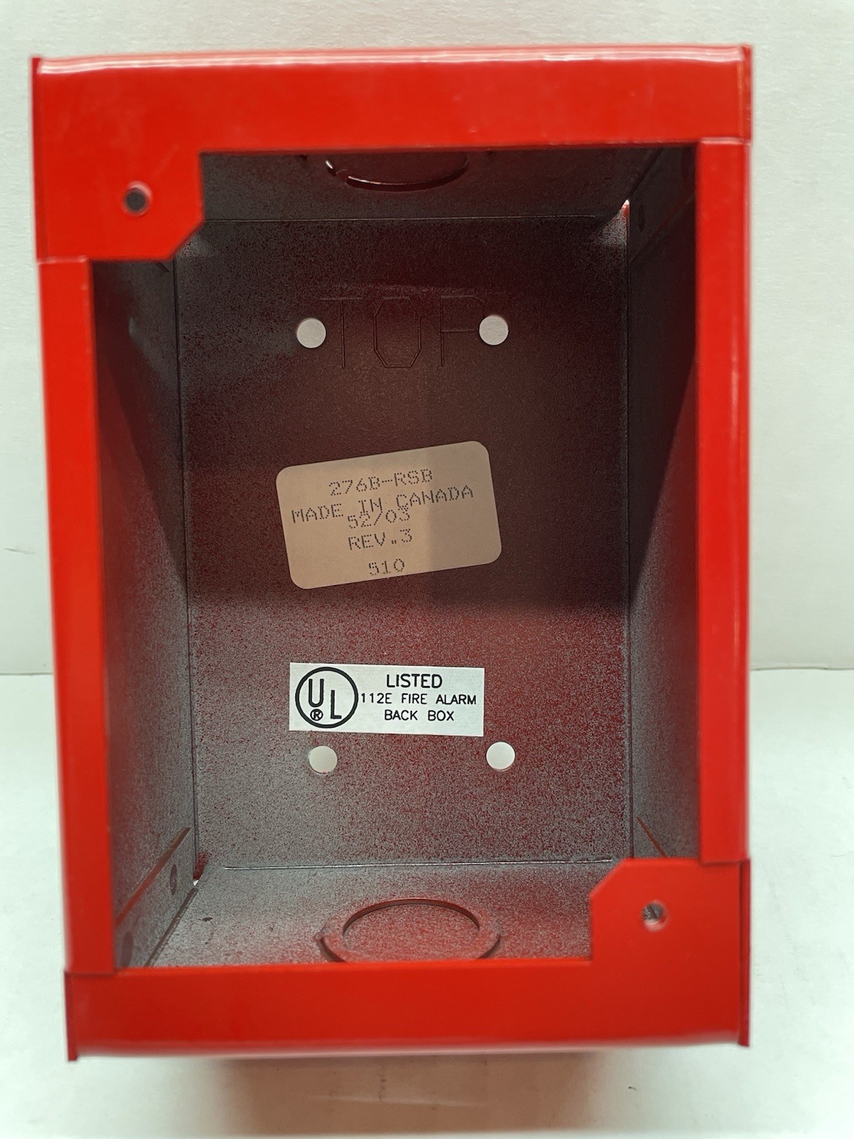 EDWARDS 276B-RSB - Surface Mount Back Box-red