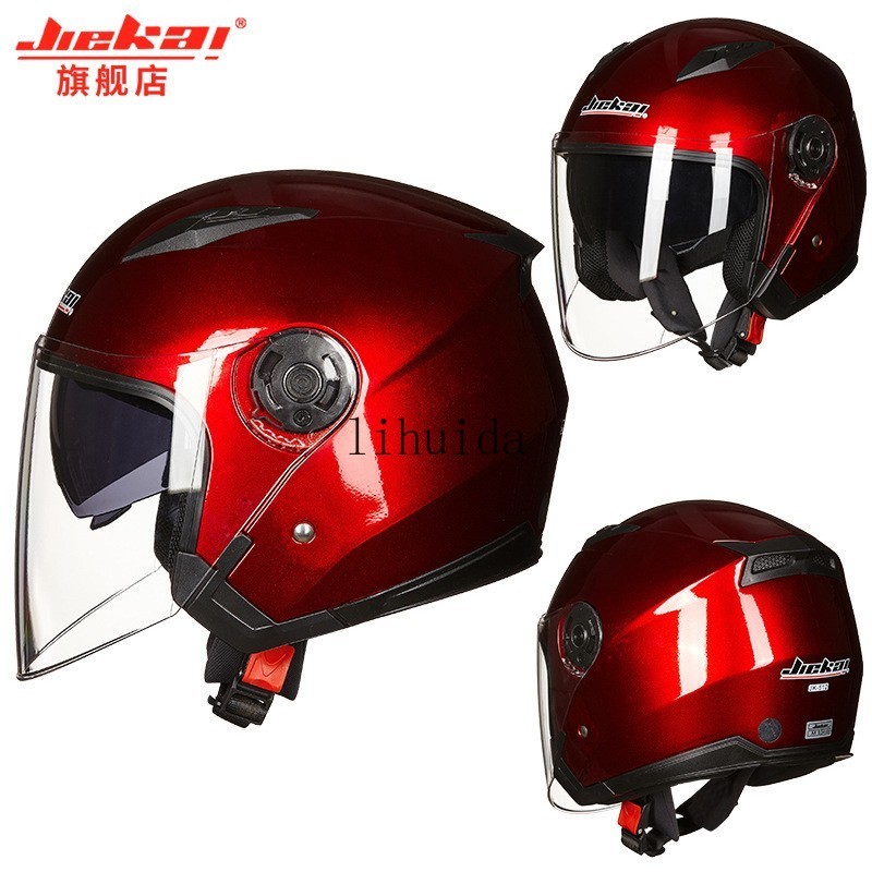 3/4 Flip Up Scooter Motorcycle Helmet Open Full Visor Motorbike Helmet DOT