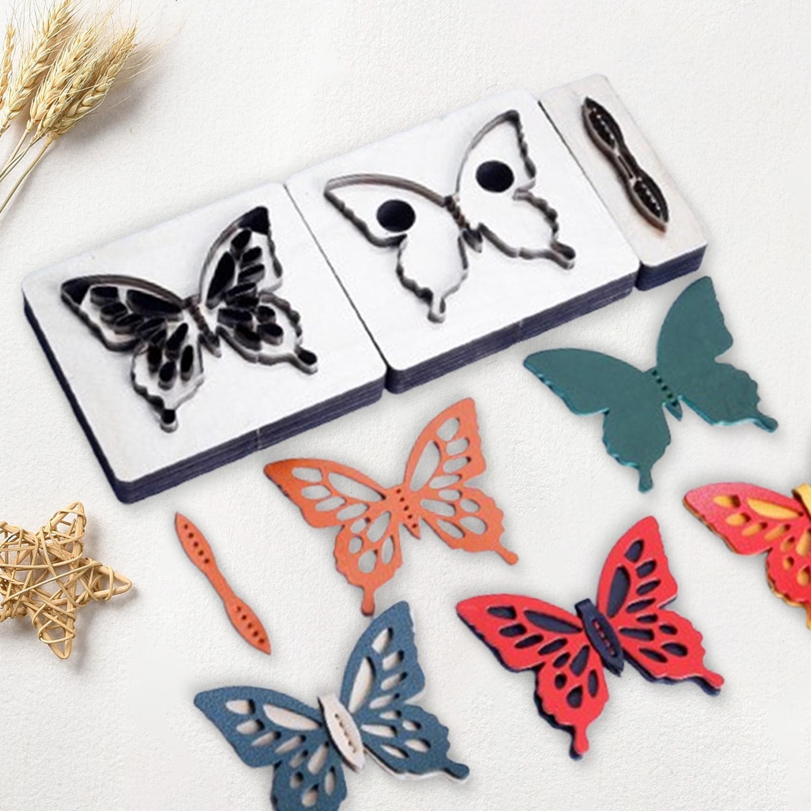 Butterfly Leather Cutting Die Punching Template Easy to Use Stable Die Cutting