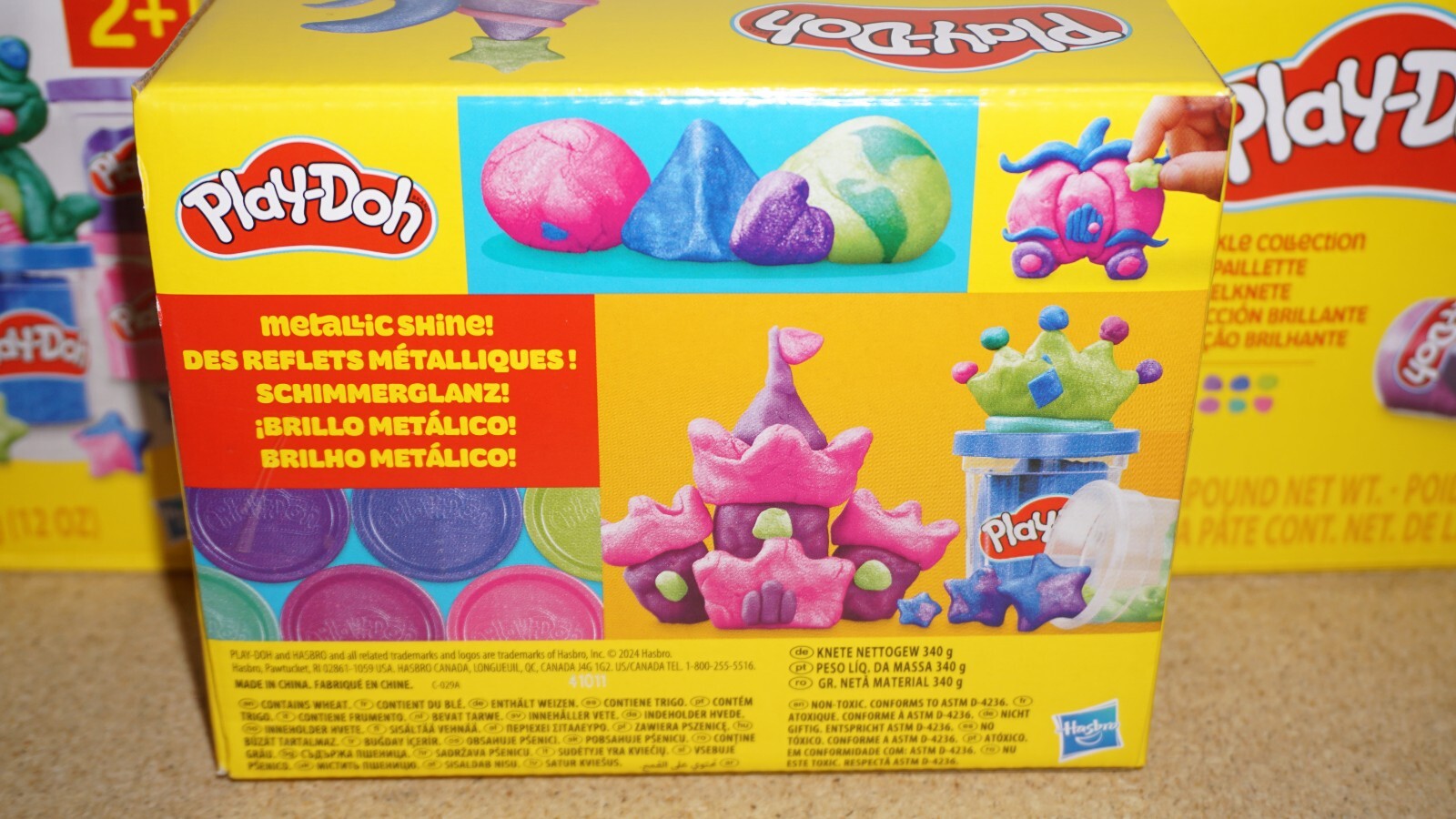 (3 Set) Play-Doh Sparkle Collection 6 Pack Non-Toxic