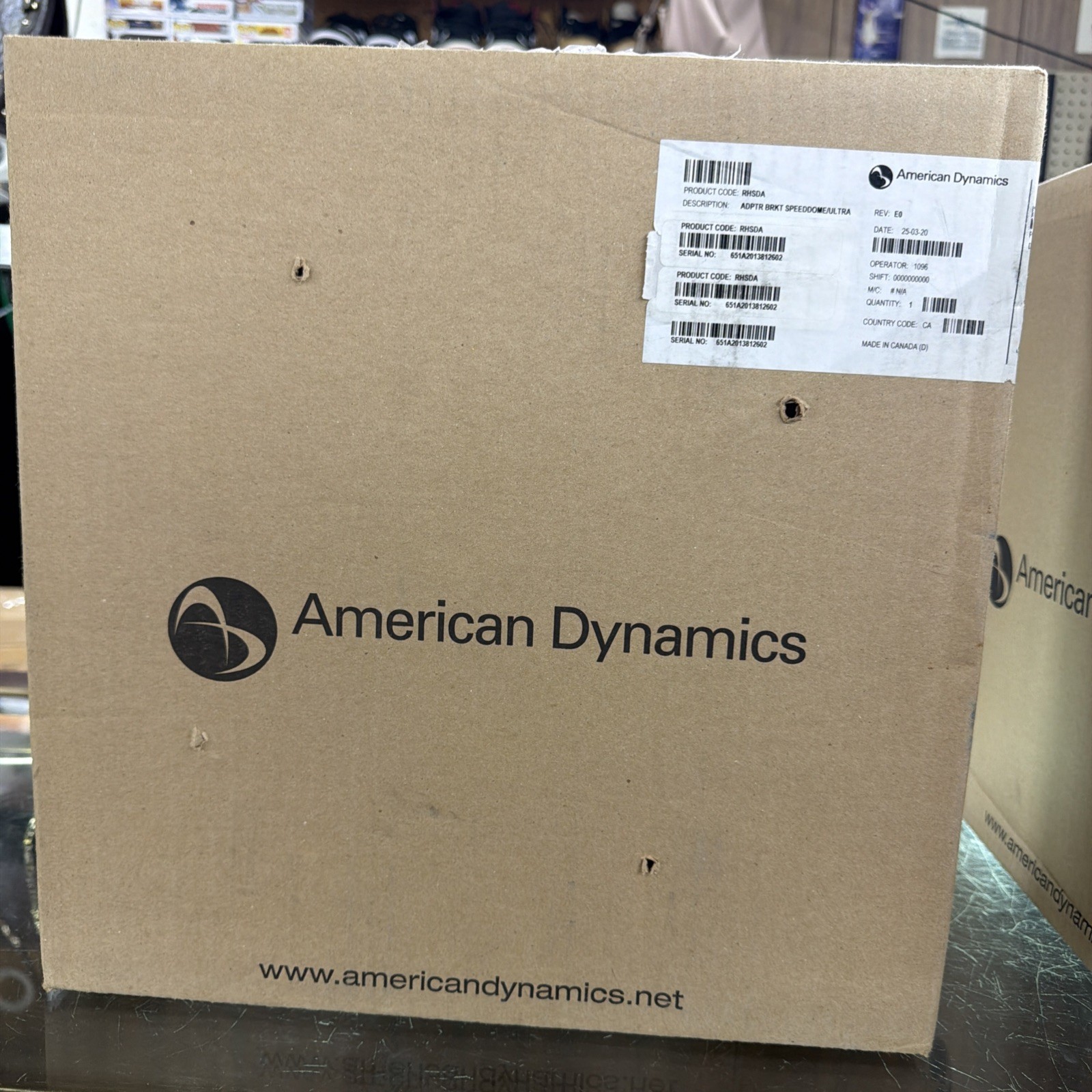 American Dynamics RHSDA Dome mount adapter
