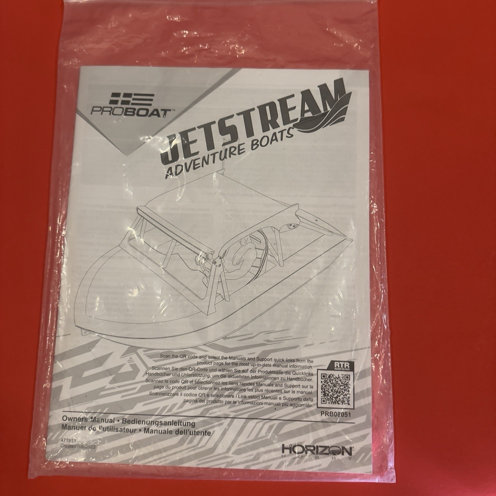 Pro Boat Jetstream Standard Quick Battery Tray W/ Manual