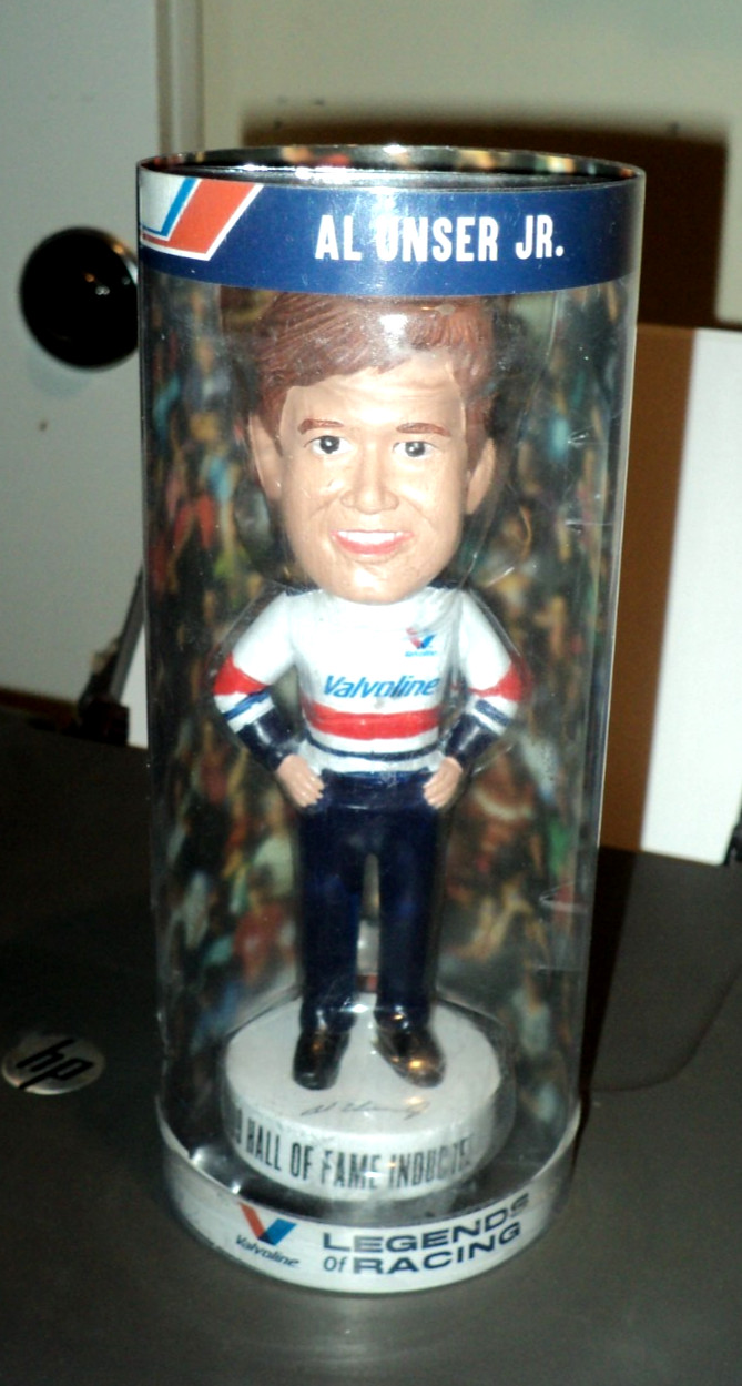 AL UNSER JR Valvoline Legends of Racing: Bobble Head (2018) New Other: NASCAR 7"