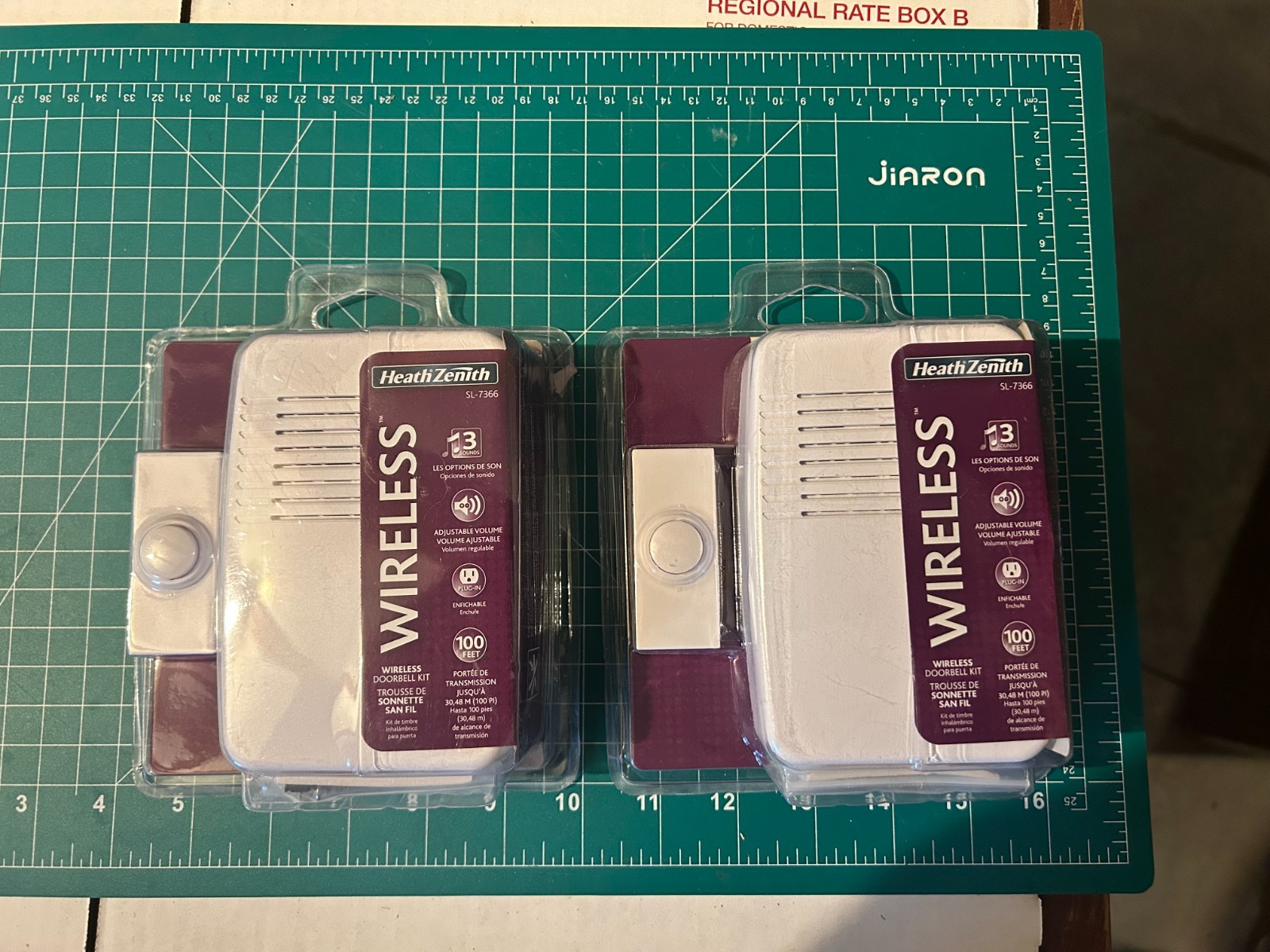 New 2-pack lot Heath Zenith White Wireless Door Bell Chime Kit SL-7366-04