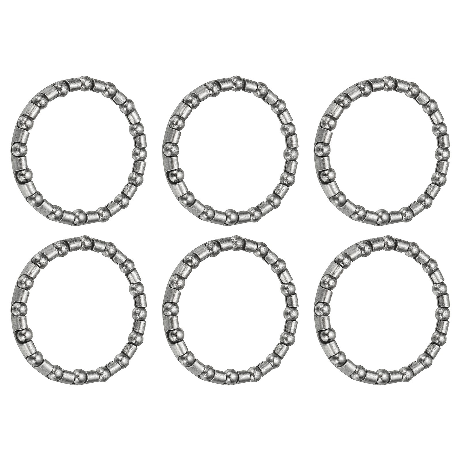 6 Pack Bike Ball Bearings Bicycle Crank Bearing #4 5/32" x 16 Balls Silver