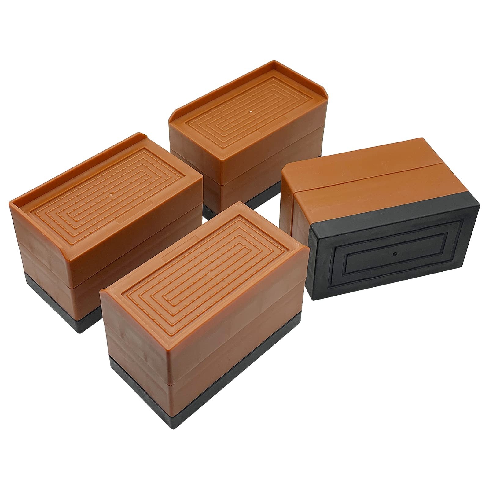 Bed Risers, Furniture Risers 3 inch, Heavy Duty Raise Blocks for Bed Couch De...