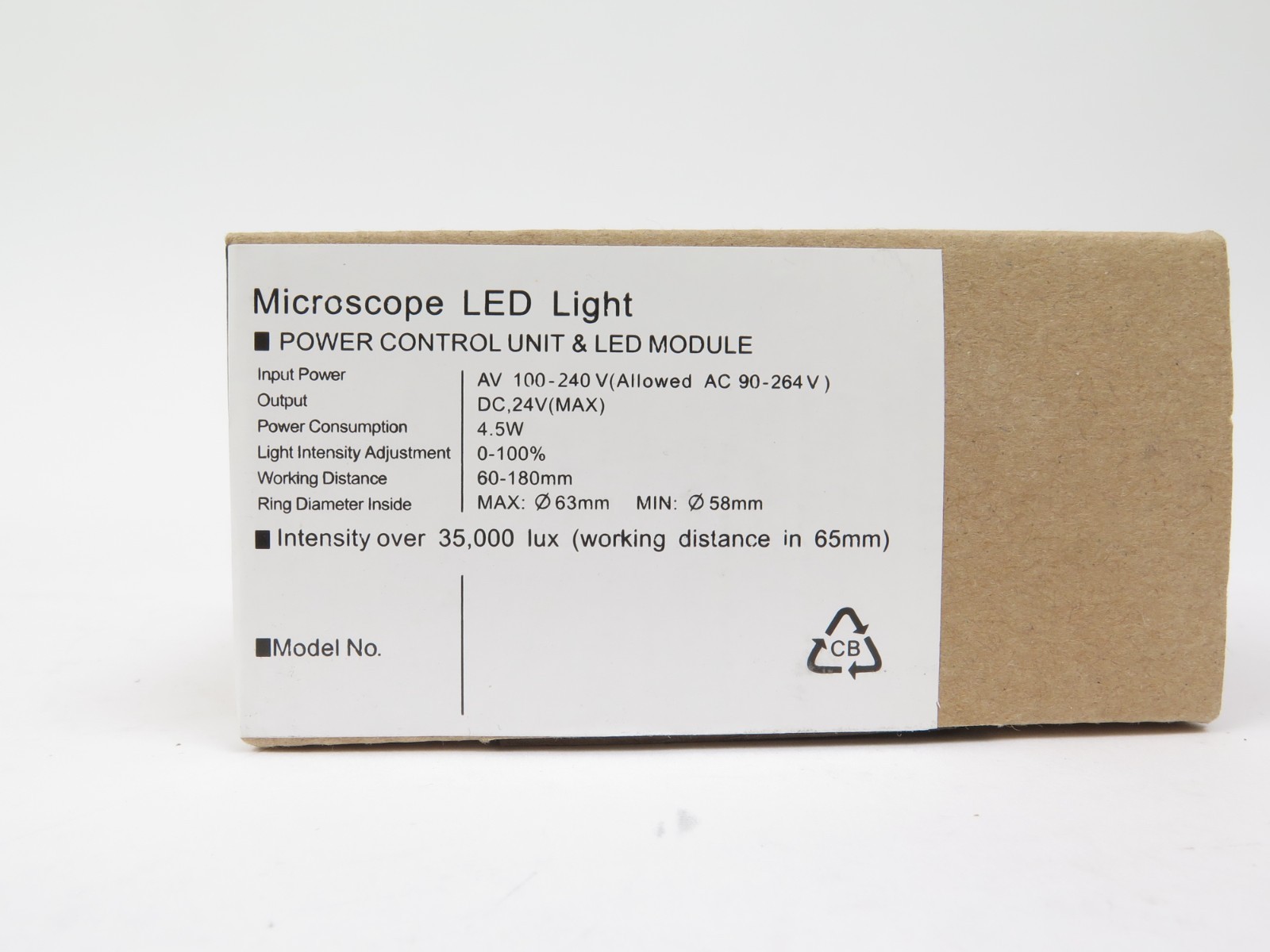LED-WP64 56 LED Ring Light Illuminator for Stereo Microscope 110-240V New