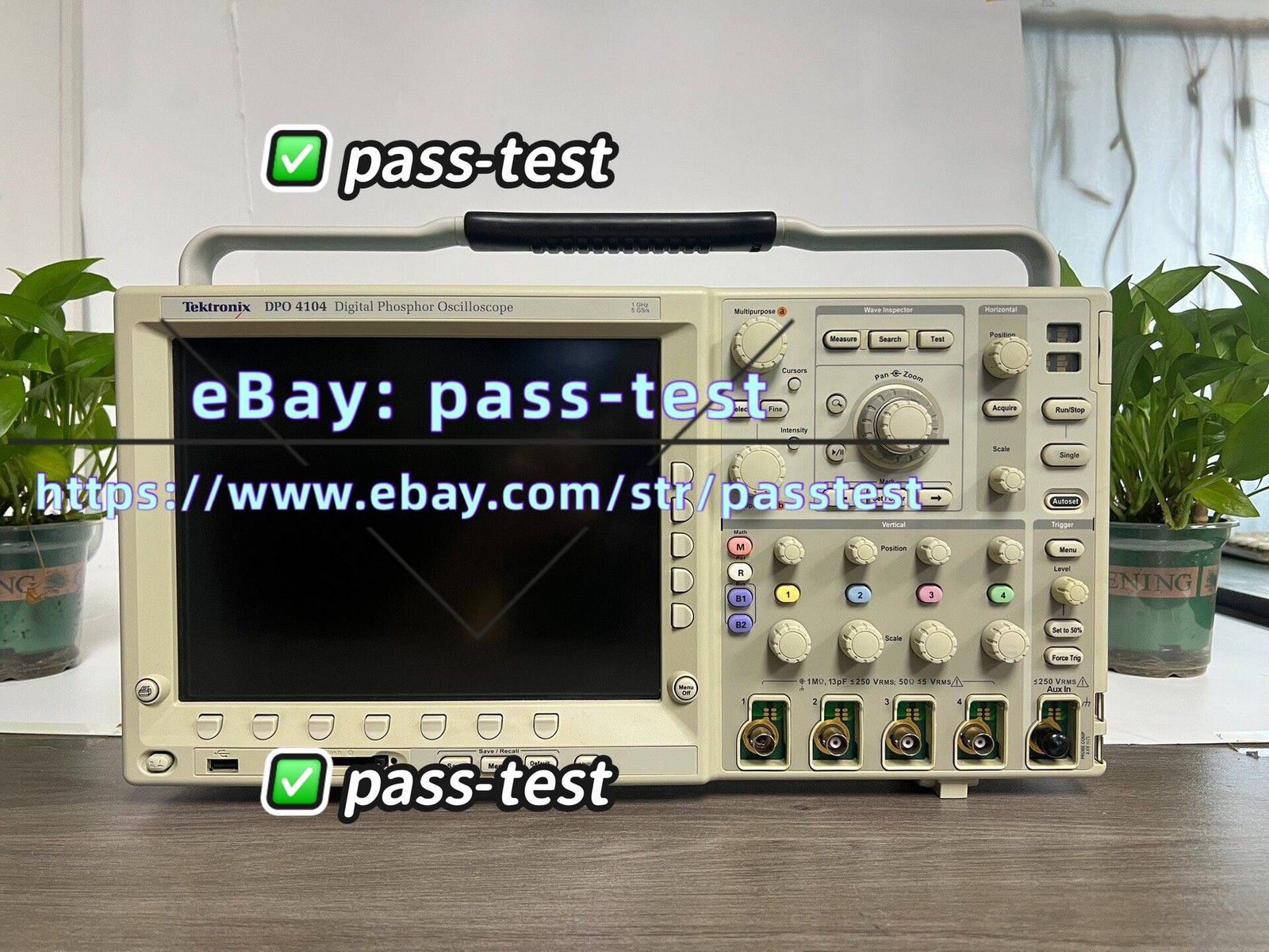 Tektronix DPO 4104 1GHz 5GS/s 4Ch Oscilloscope Tektronix DPO4104 /Good function