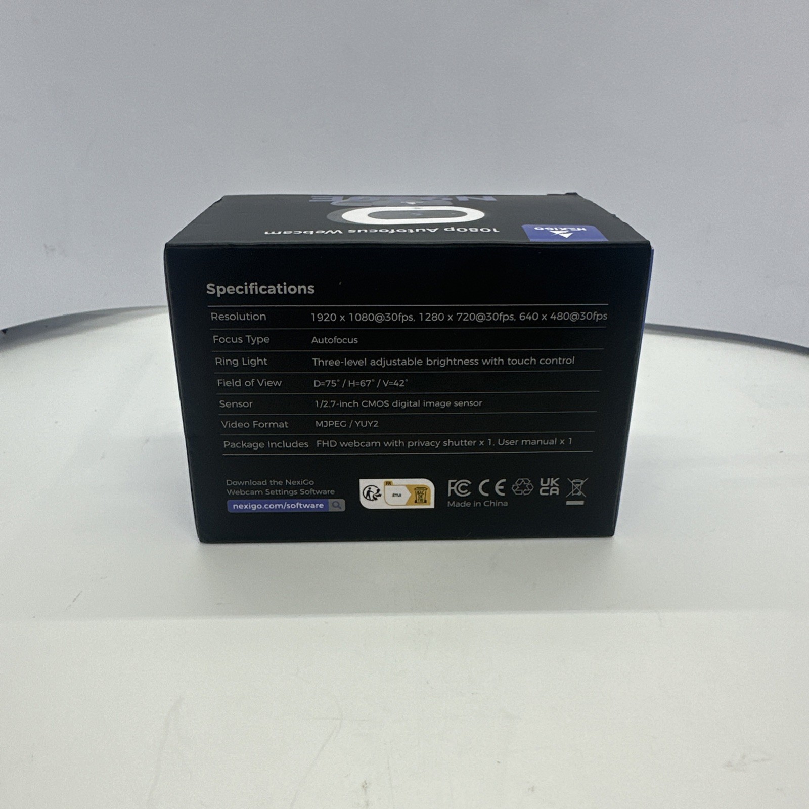NEW! Genuine NexiGo Streamcam N930E w/ Software and Ring Light