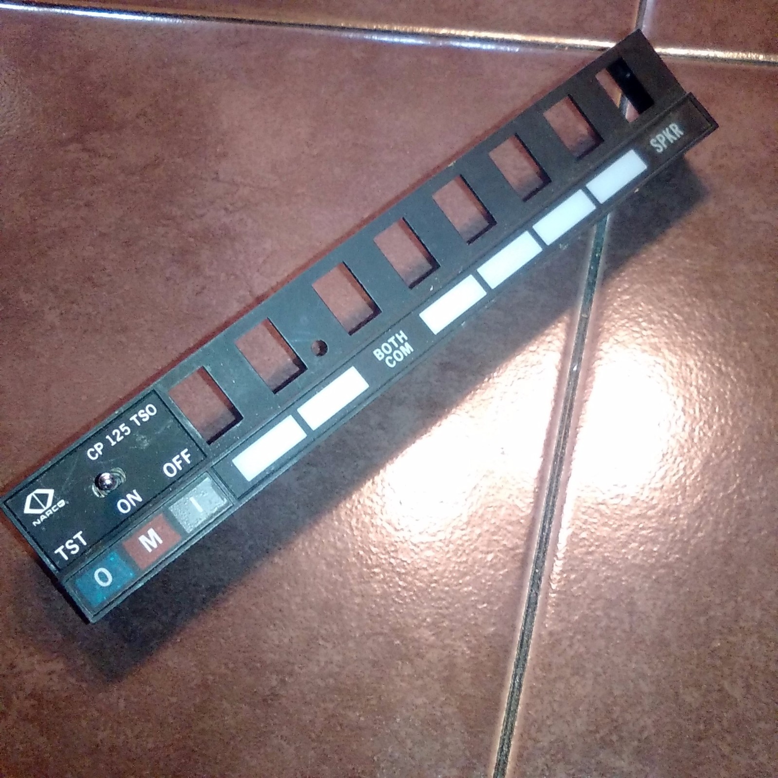 Narco CP-125 Faceplate, NOS