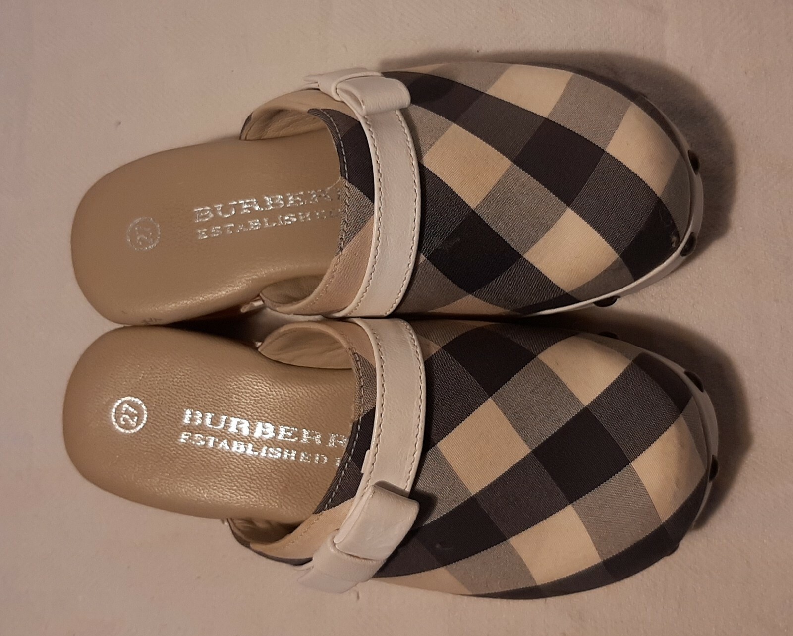 BURBERRY Children's Clogs No. 27 Signed Original Clogs