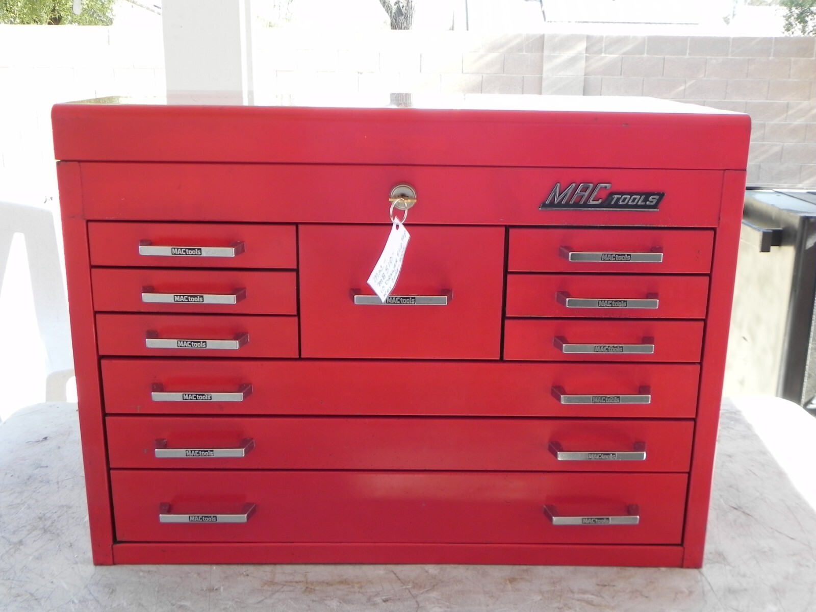 Vintage Mac MB510 Flip Top Chest Original Complete Lock w/Latch/1 Key Code 8005