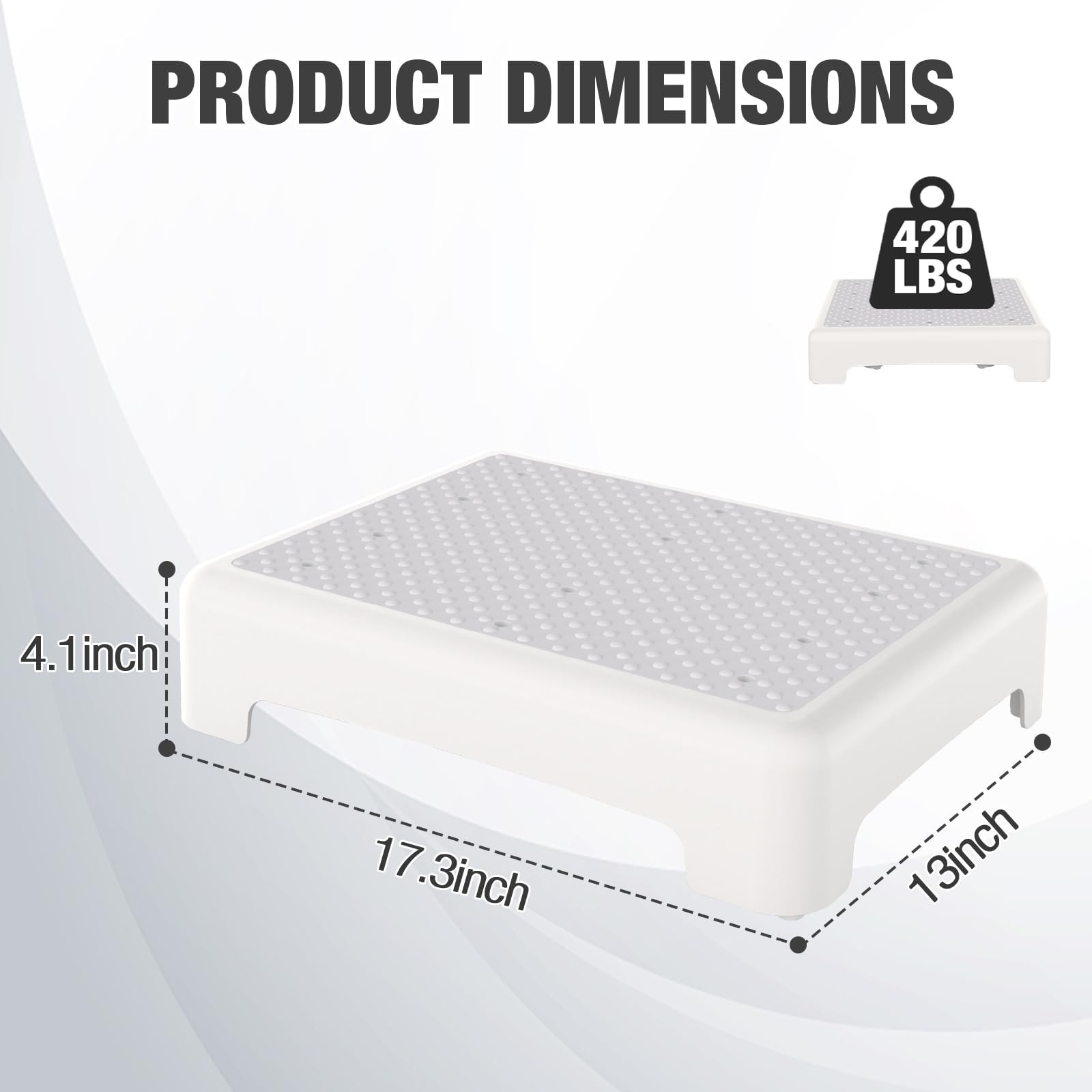 Mobility Step Stool, Non-Slip Step Platform Indoor and Outdoor, Portable Step