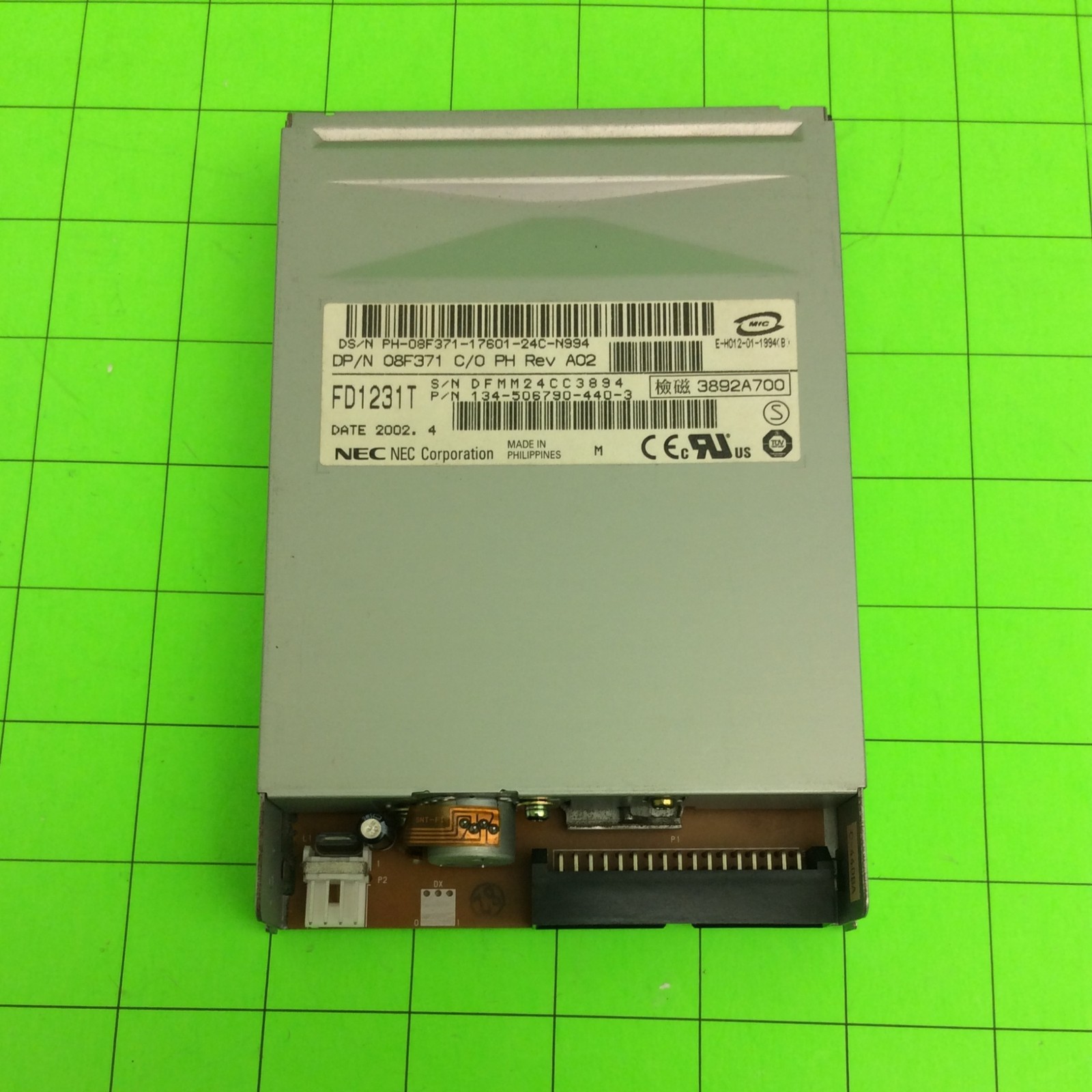 Desktop Computer NEC 134-506790-440-3 FD1231T Floppy Disk Drive