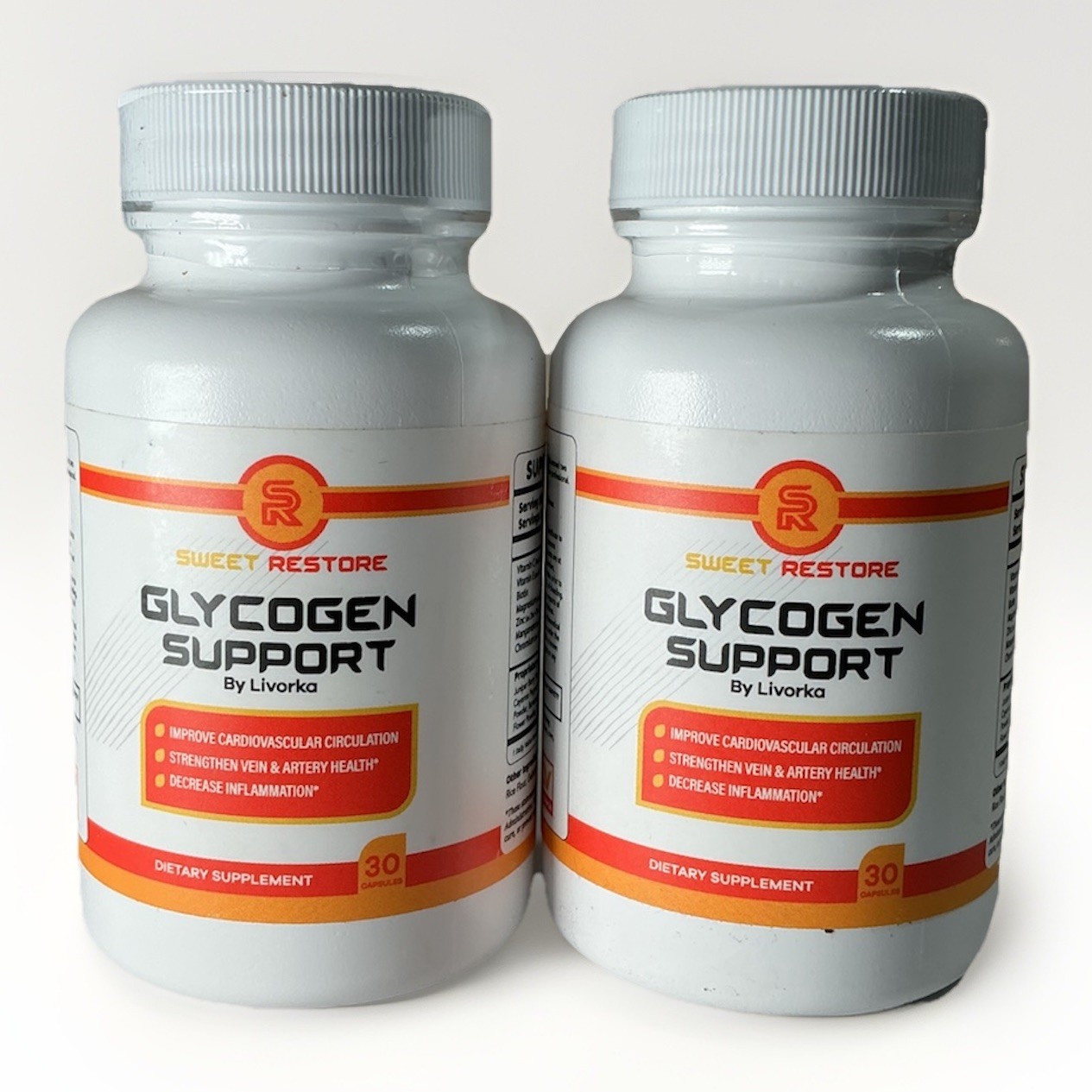 2X Sweet Restore Glycogen Support By Livorka Blood Pressure & Sugar Support 30ct