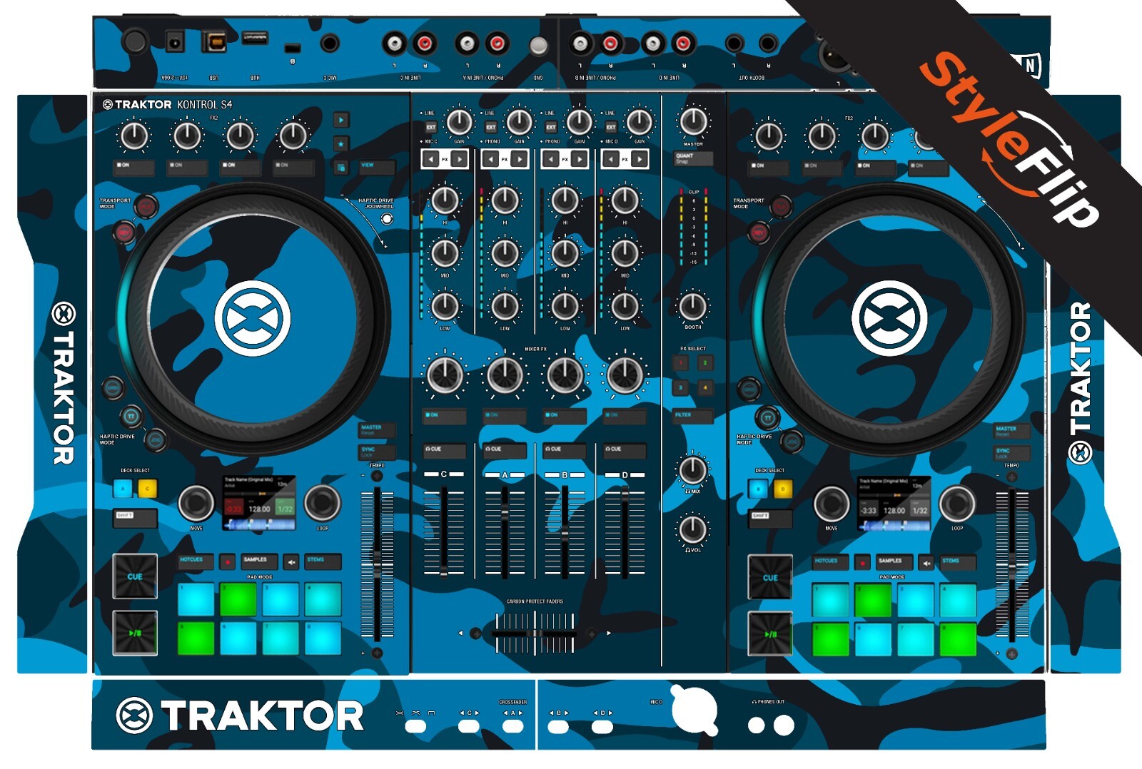 Native Instruments TK S4 MK3 | Blue Camo | Protective Decal | StyleFlip Skins