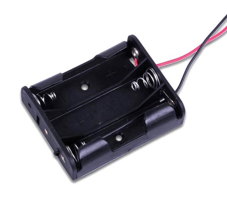 10PCS Plastic Battery Case Storage Box Holder with Wire Leads for 3 X AA 4.5V
