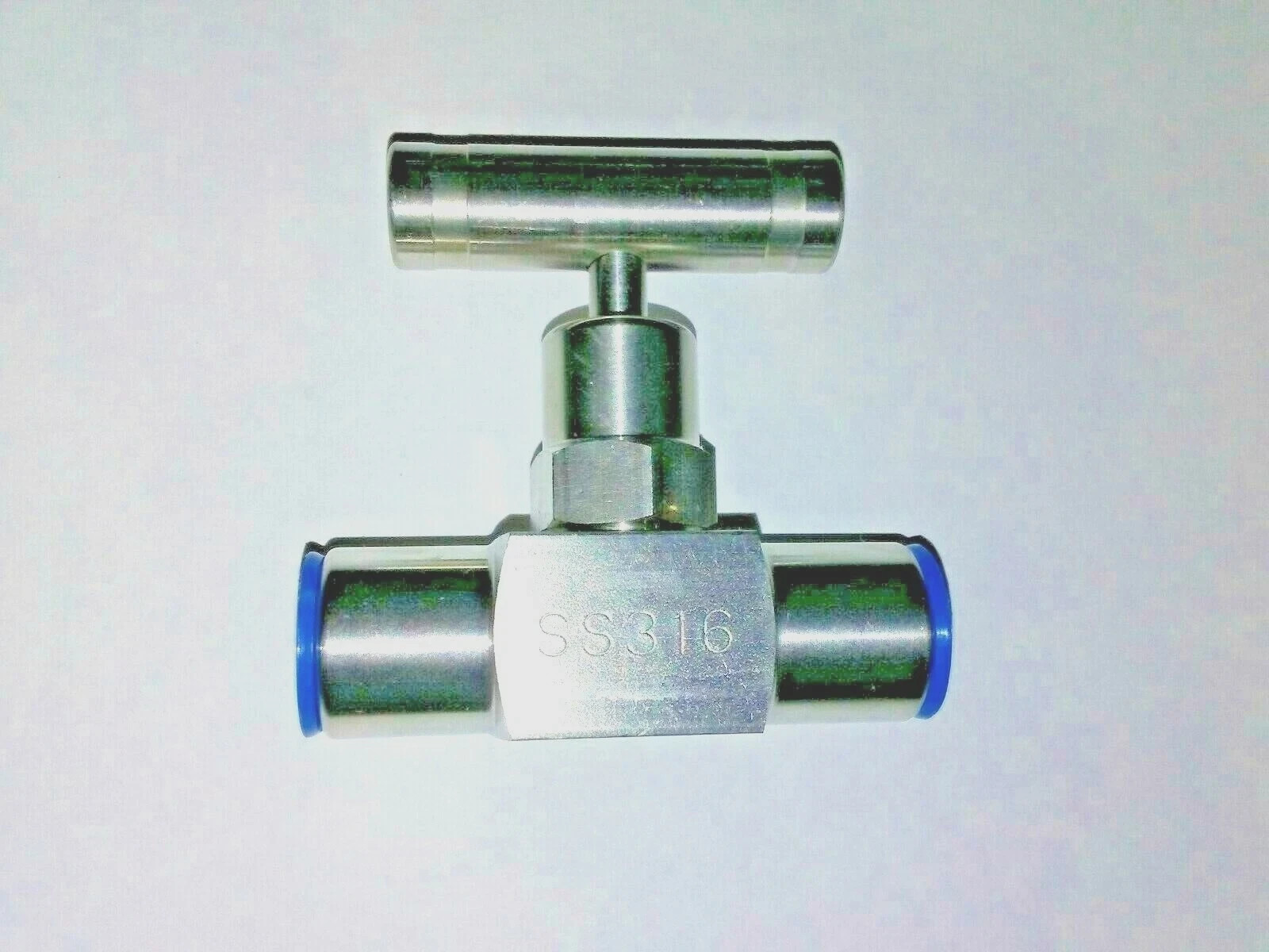 1/4" NPT Stainless Steel Needle Valve NV-SS-1/4-HS-180-FXF (10000 psi) PIC Gauge