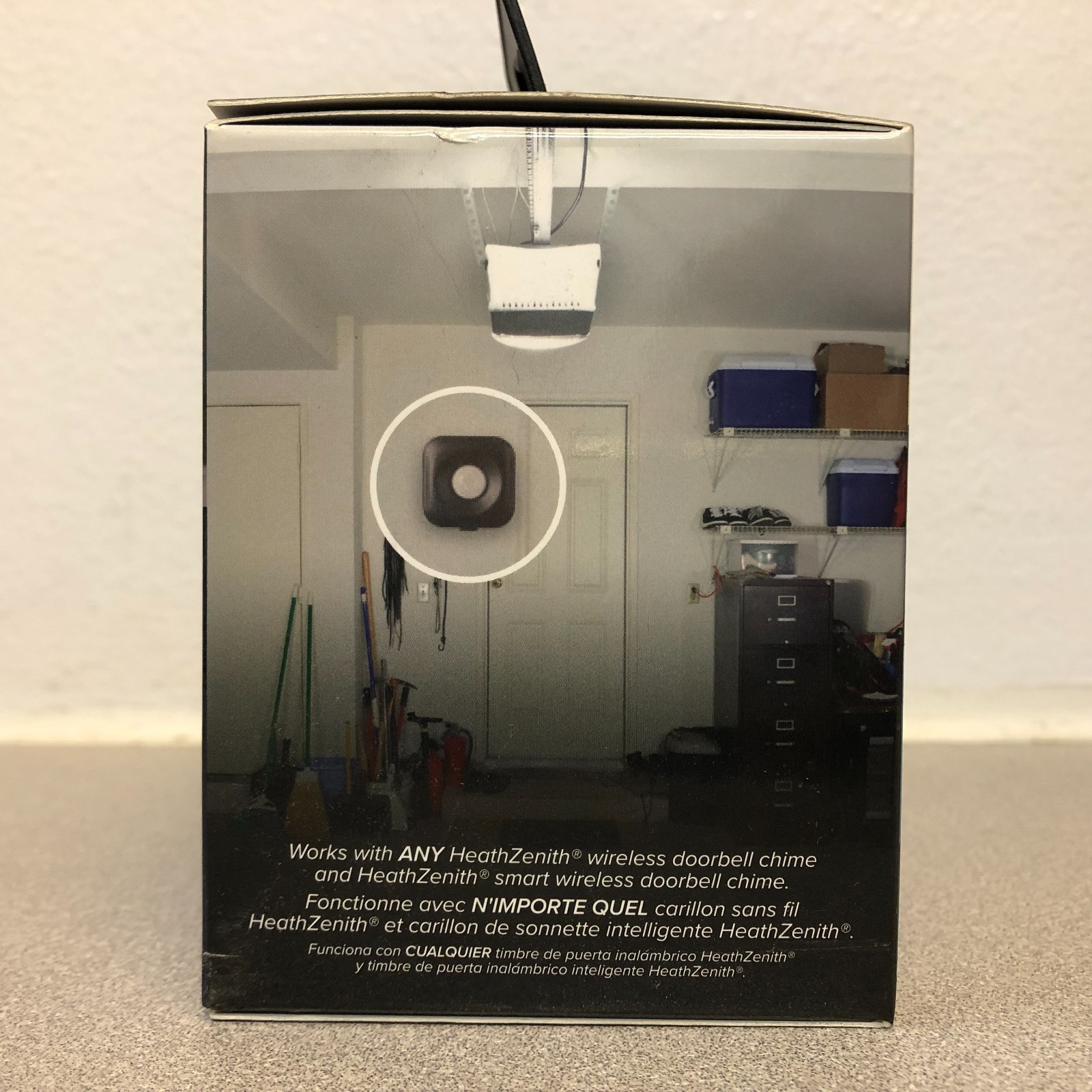 Heath Zenith 18000207 Smart Black/White Wireless Motion Sensor w/Light