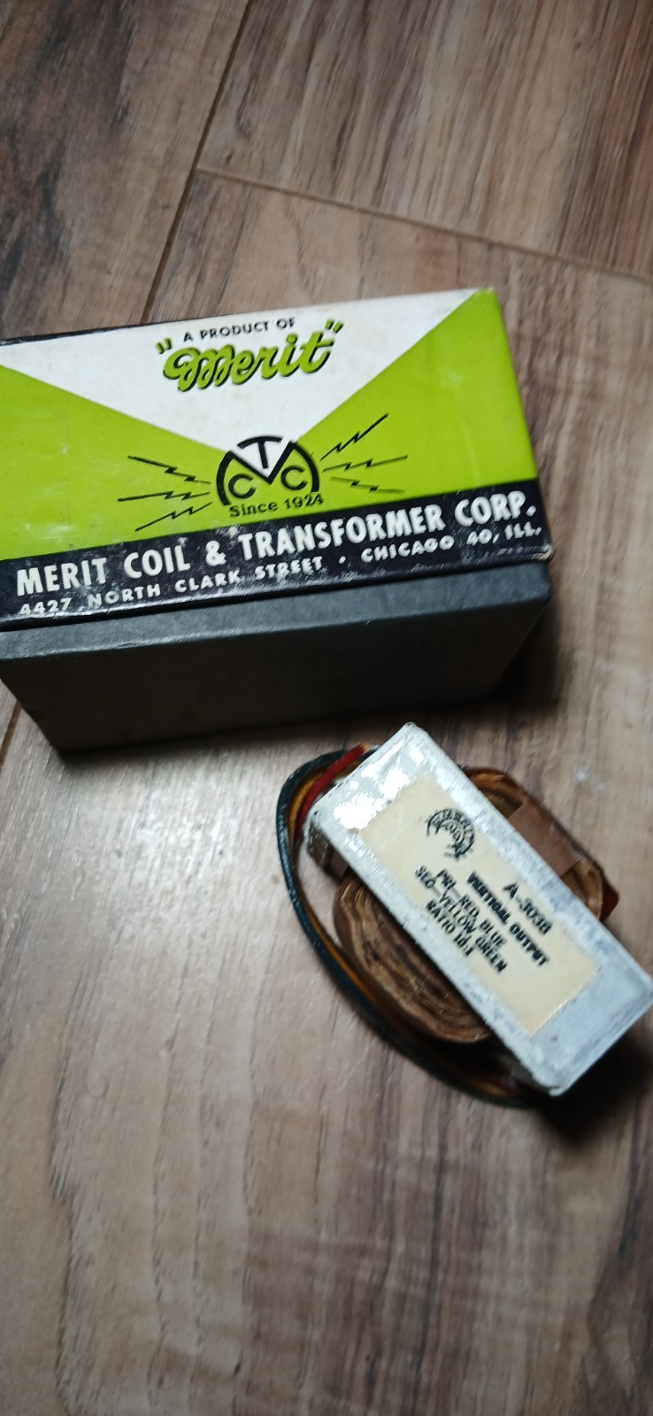 Merit A-3033 Audio Output Transformer NOS Tube Radio Amp Part HDX24