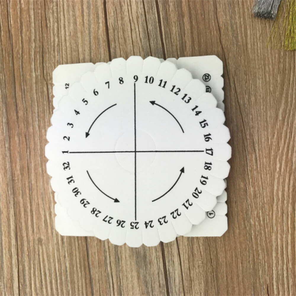 4PCS Practical Rope Braiding Disc Braiding Plate Knitting Disc Disk Tray Disk