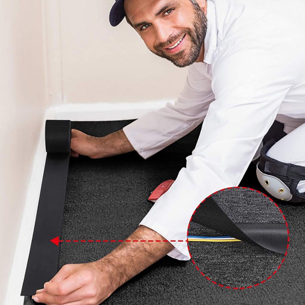 Wire Management Carpet Cord Protector under Cable Covers Hider for Floor