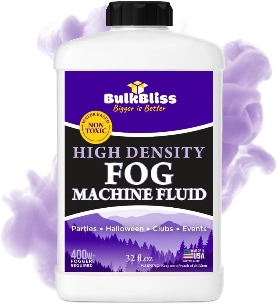 Fog Machine Fluid, Indoor Liquid Formula for Parties and Events, High 1 Quart