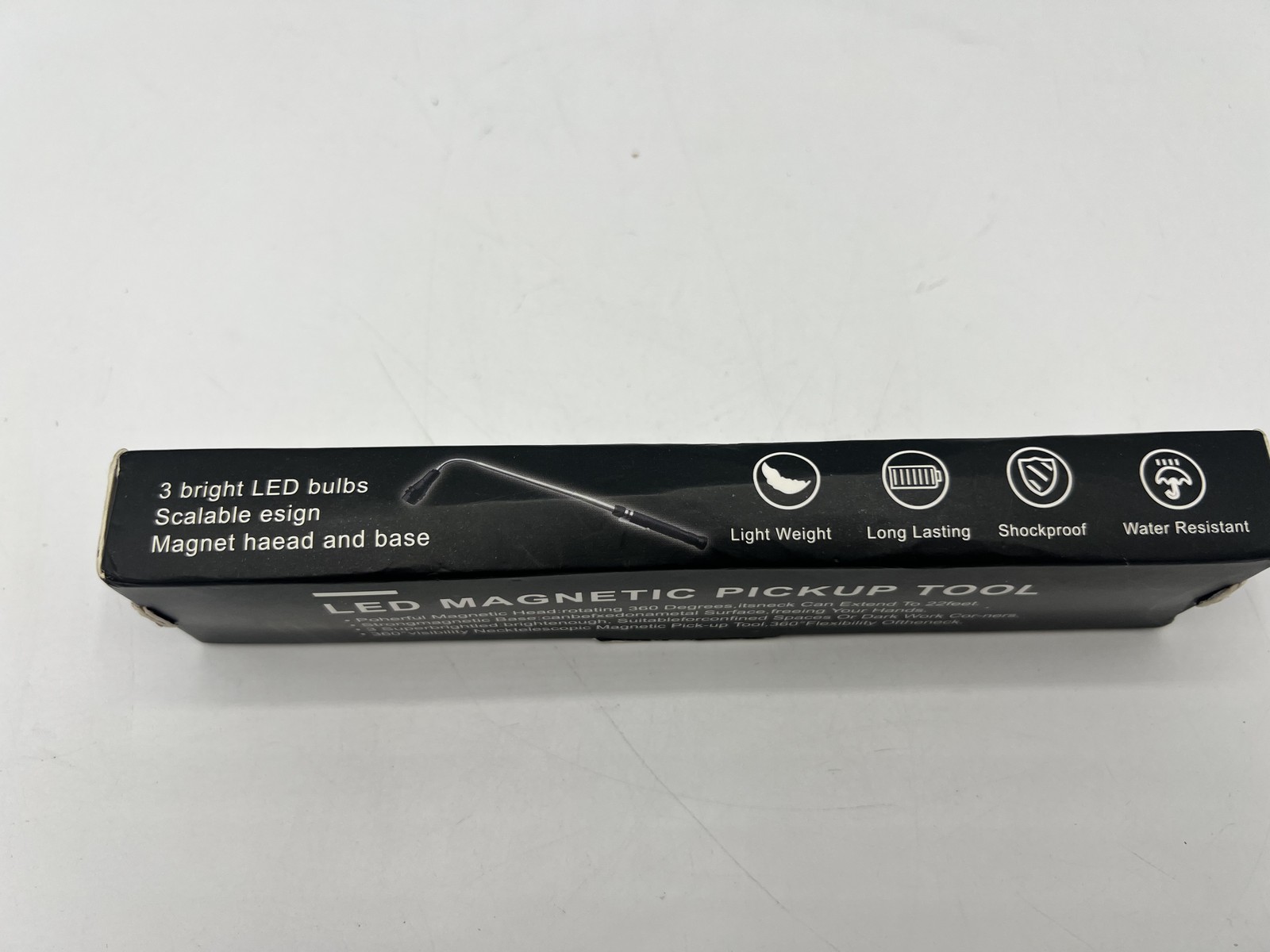 LED Magnetic Pickup Tool Telescoping Extendable Flashlight Hand Tool