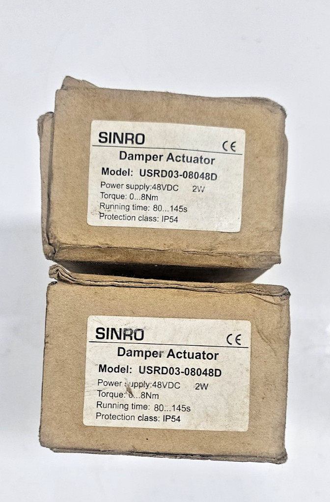 SINRO DAMPER ACTUATOR MODEL USRD03-08048D 48VDC NEW-OPEN BOX