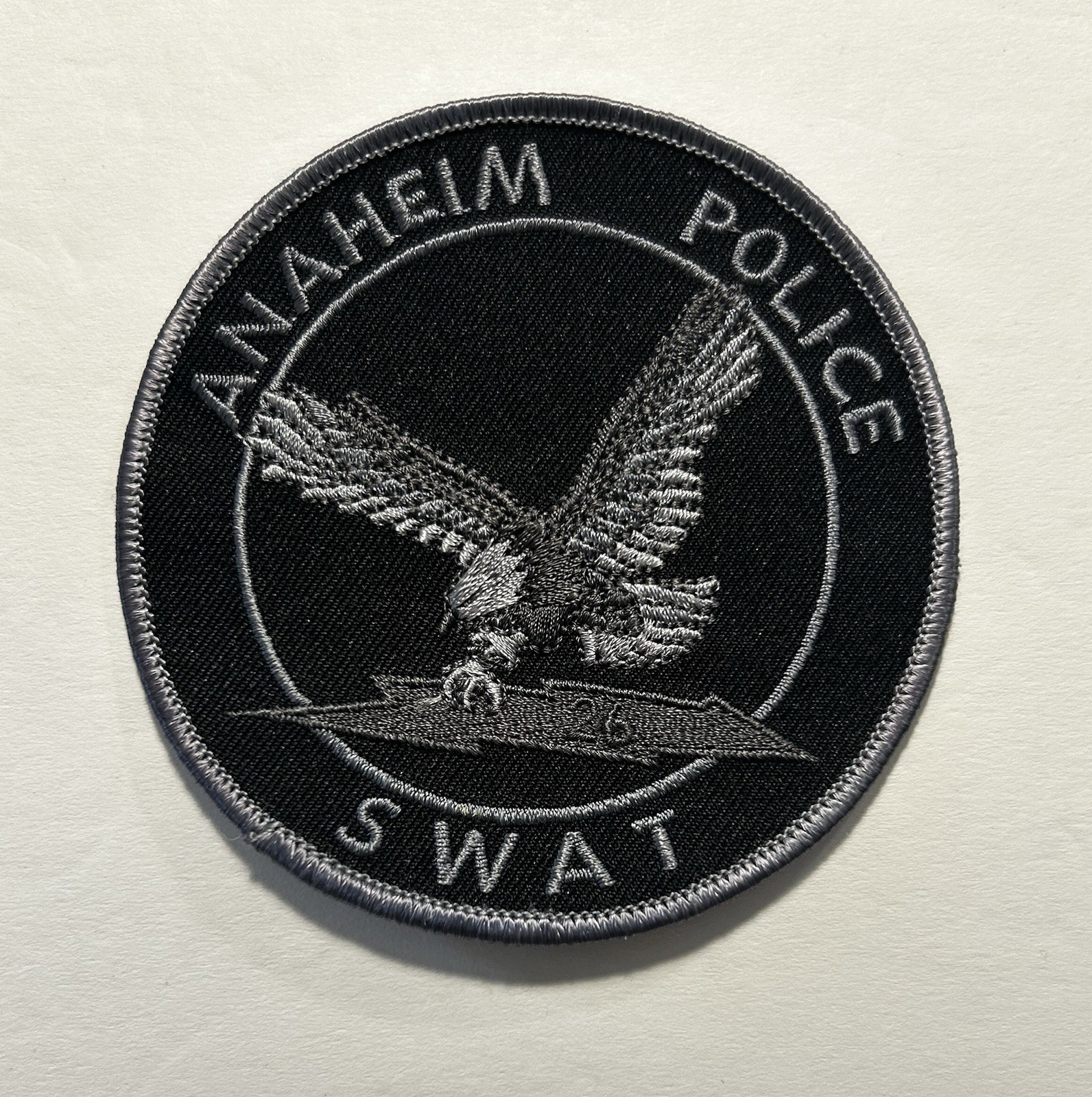 CALIFORNIA CA ANAHEIM POLICE DEPT SUBDUED SWAT PATCH ORANGE COUNTY #D33