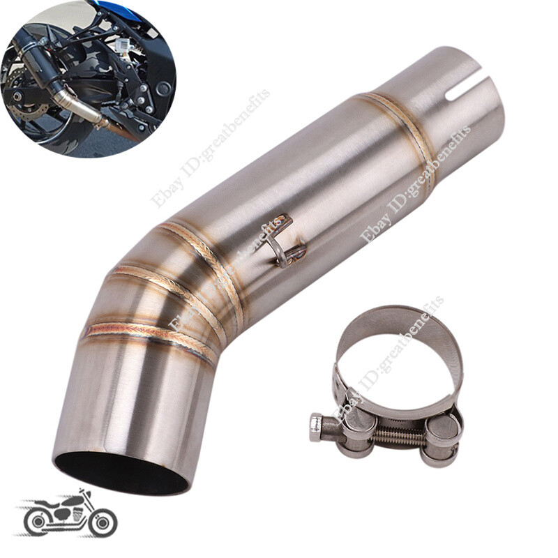 Slip On For Suzuki GSX-S750 GSR750 BK750 Motorcycle Exhaust Mid Link Pipe 51mm