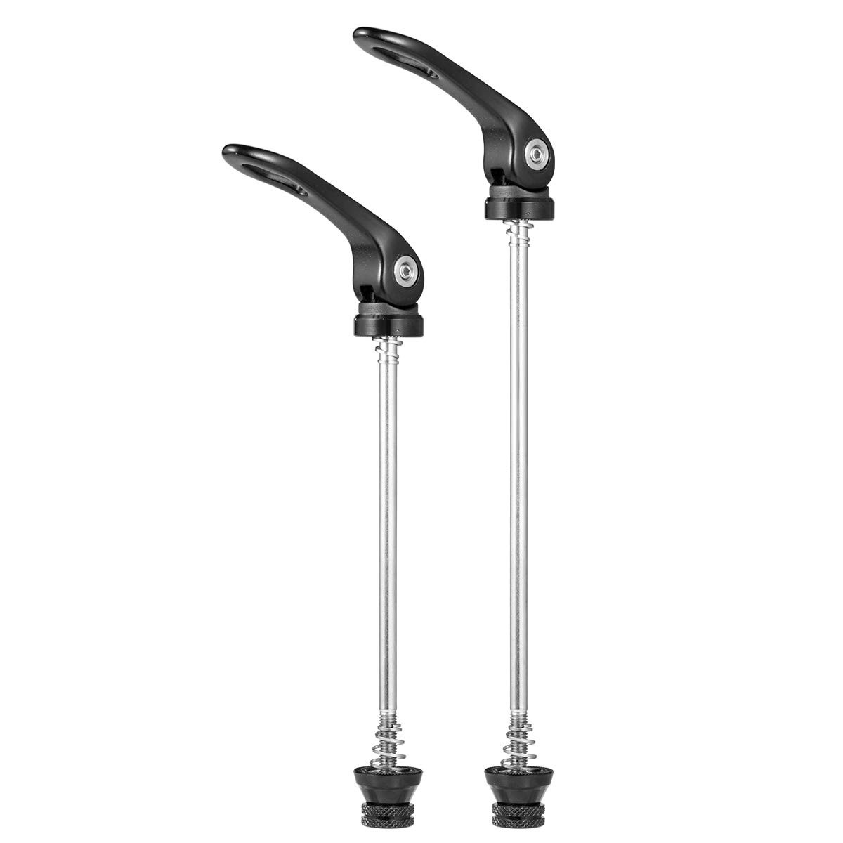 Quick Release Skewers Front & Rear Set Mountain Bike Black
