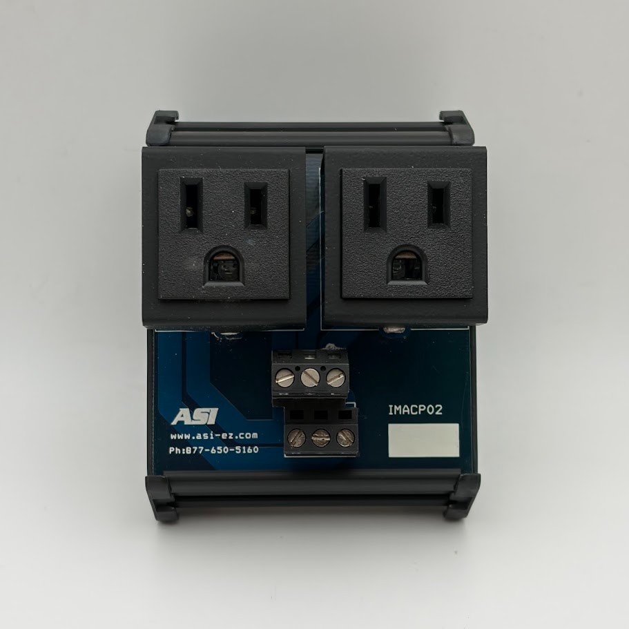 Used - ASI IMACP02 RECEPTACLE 2 AC OUTLETS 15A 125 VAC