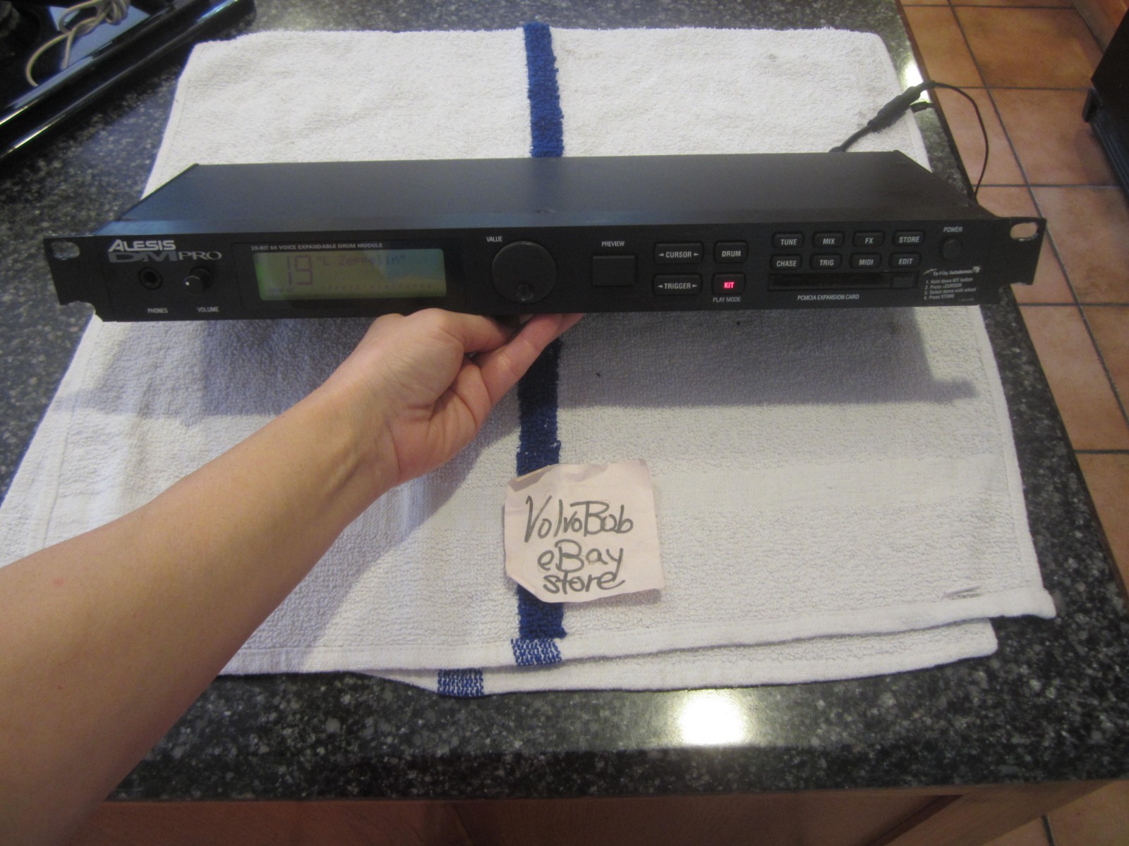 FOR PARTS - Alesis DM Pro 20 Bit 64 Voice Electronic Drum Module - NO SOUND