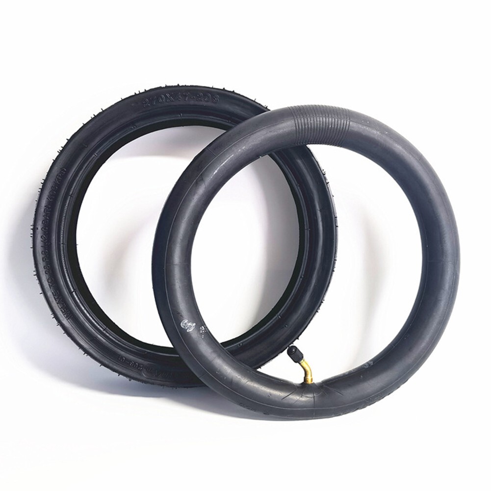 10 270x47-203 Rubber Wearproof Inner Tube &Tire Black For Baby Carriage Trolley