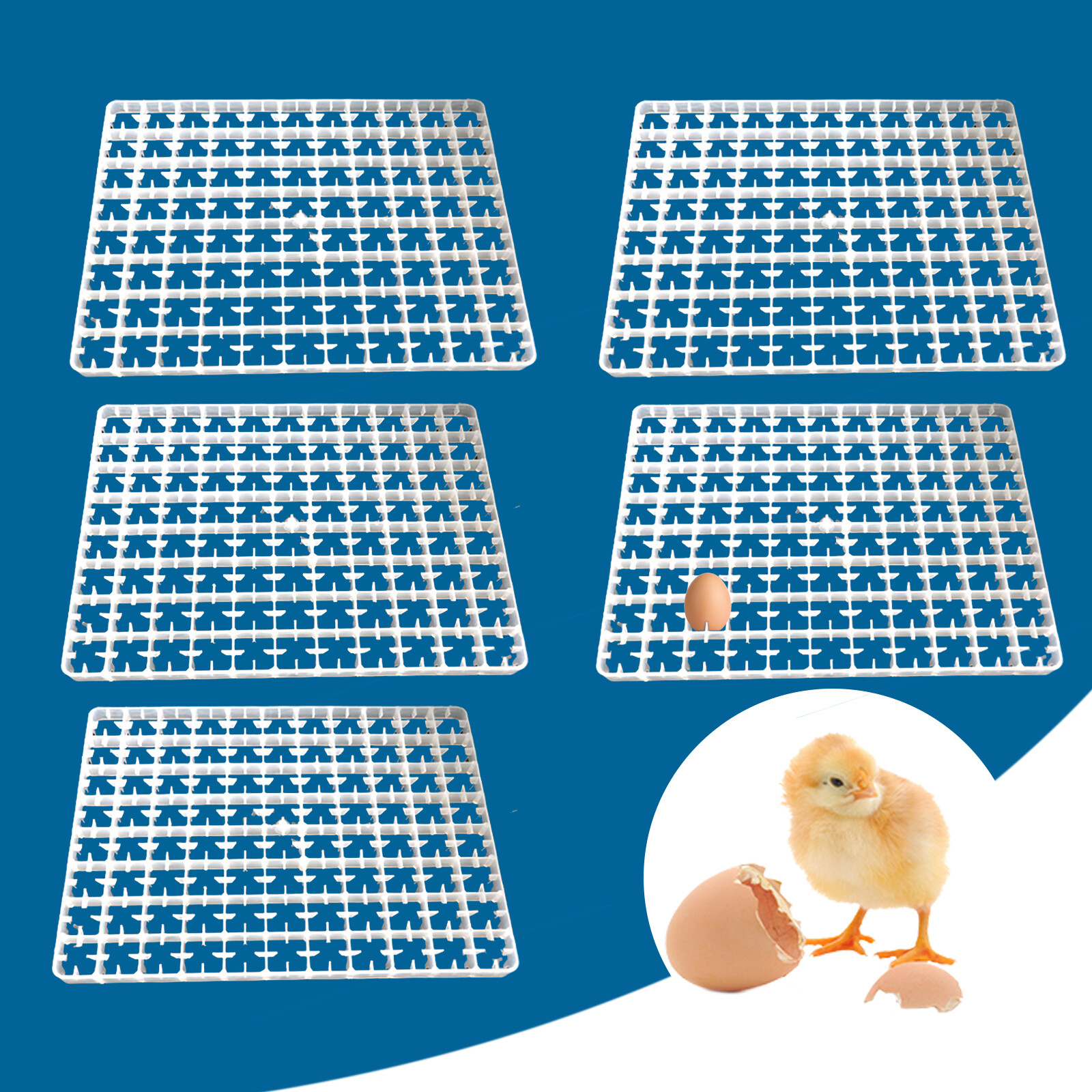 5pcs 440 Egg Automatic Hatcher Tray Automatic Breeding Machine Incubator