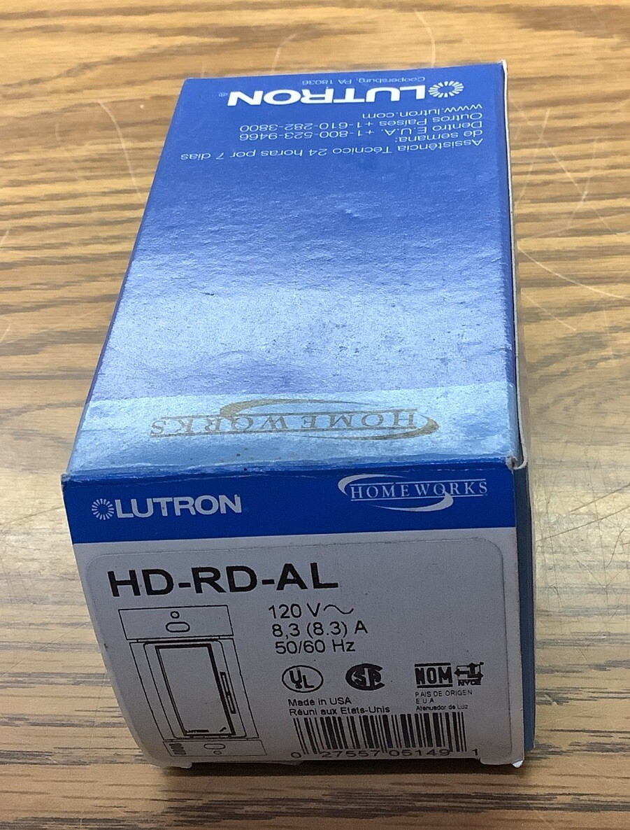 NOB Lutron HD-RD-AL Accessory Dimmer 120V