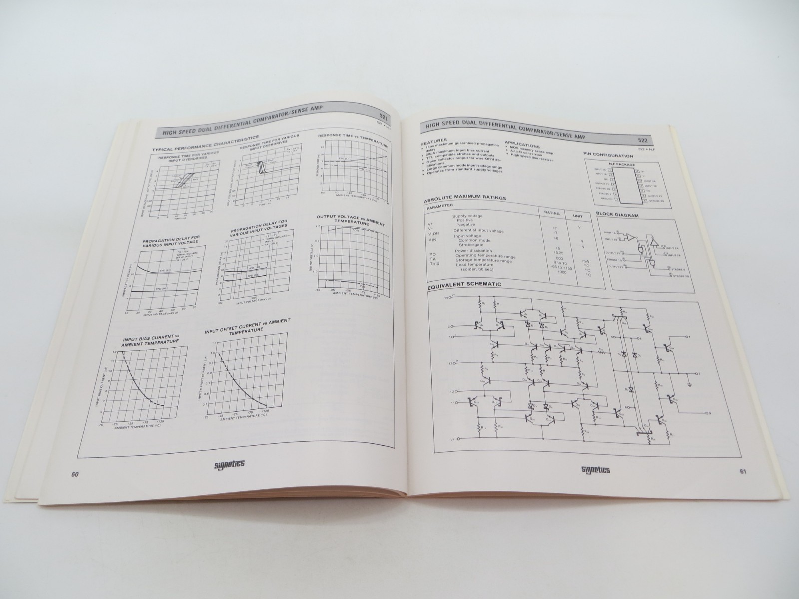 Signetics Technology Leadership - Analog vintage product reference