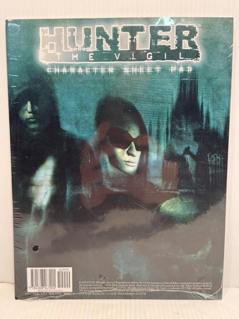 Hunter: the Vigil Character Sheet Pad RPG White Wolf accessory NEW 2008 WW55552