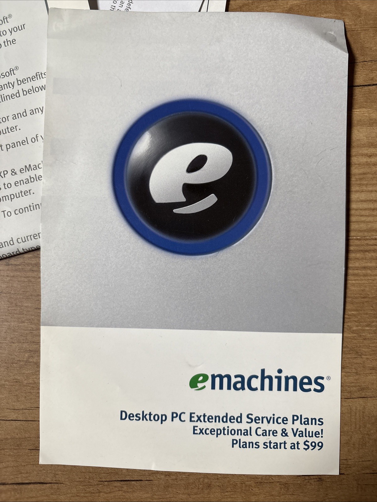 EMACHINES - T2885 PC RESTORE / BACKUP 3-DISC CD-ROM SET, SOFTWARE With Paperwork