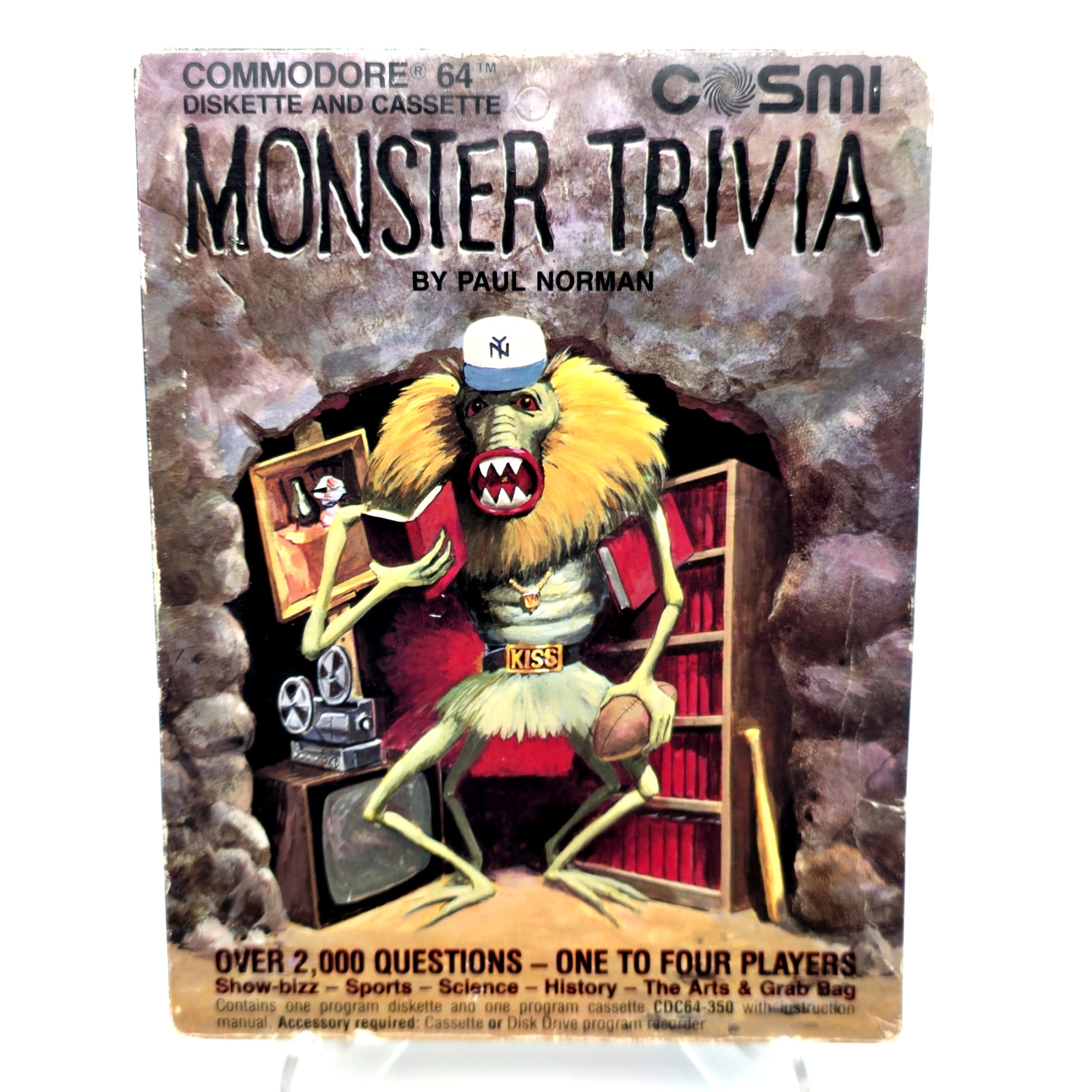 CIB! "Monster Trivia (The Trivia Monster)" – Commodore 64 - Double Pak - Tested!