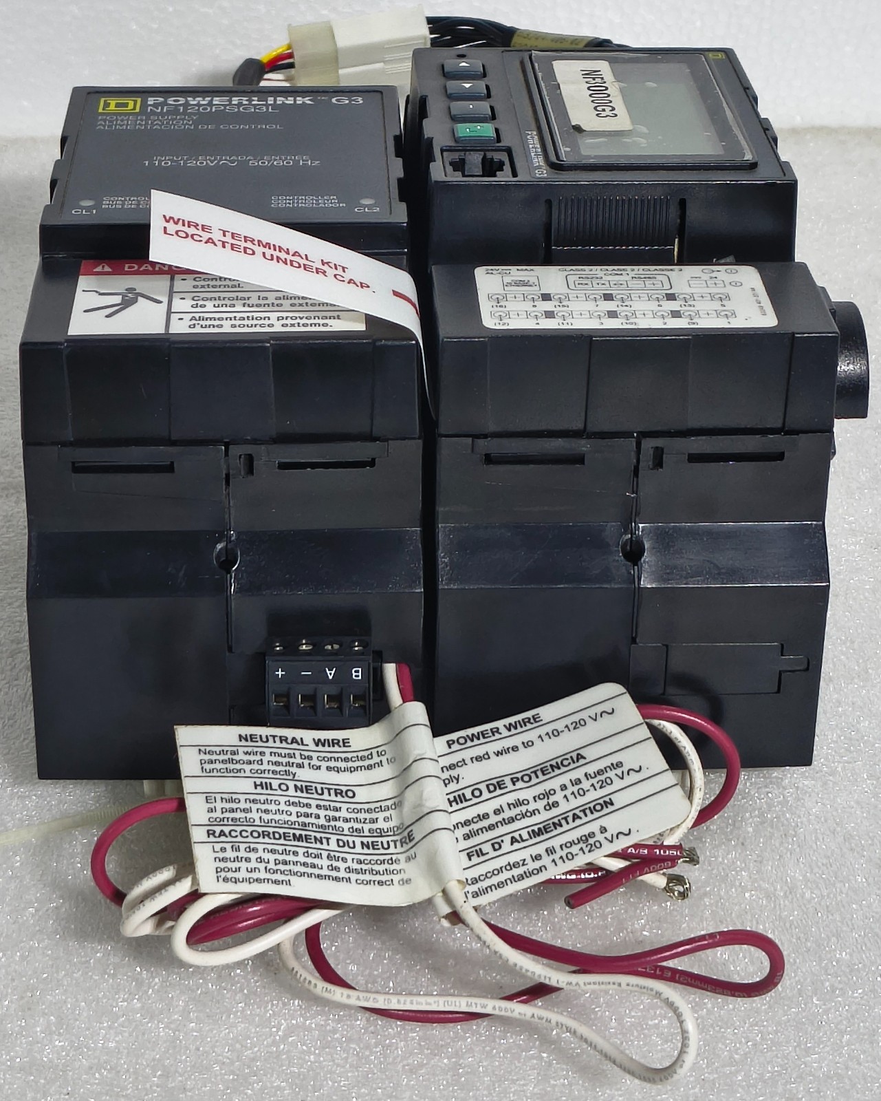 SQUARE D POWERLINK G3 NF3000G3 REMOTE MOUNT CONTROLLER 2000G3 120V